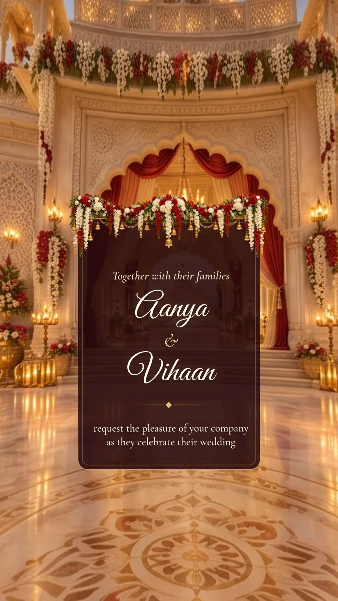 Royal Wedding Immersive Invitation by ReelInvite