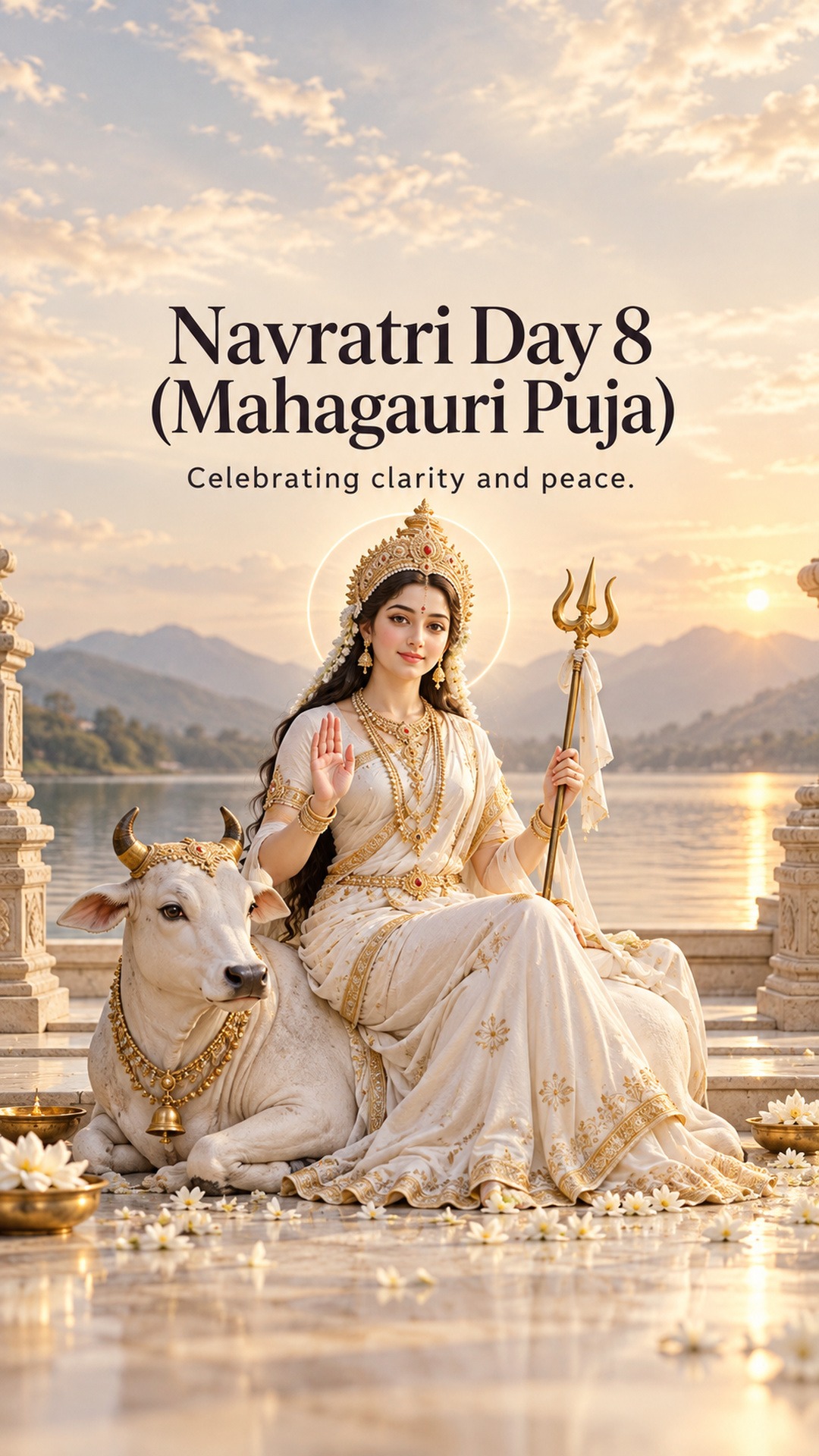 Navratri Day 8 (Mahagauri Puja)