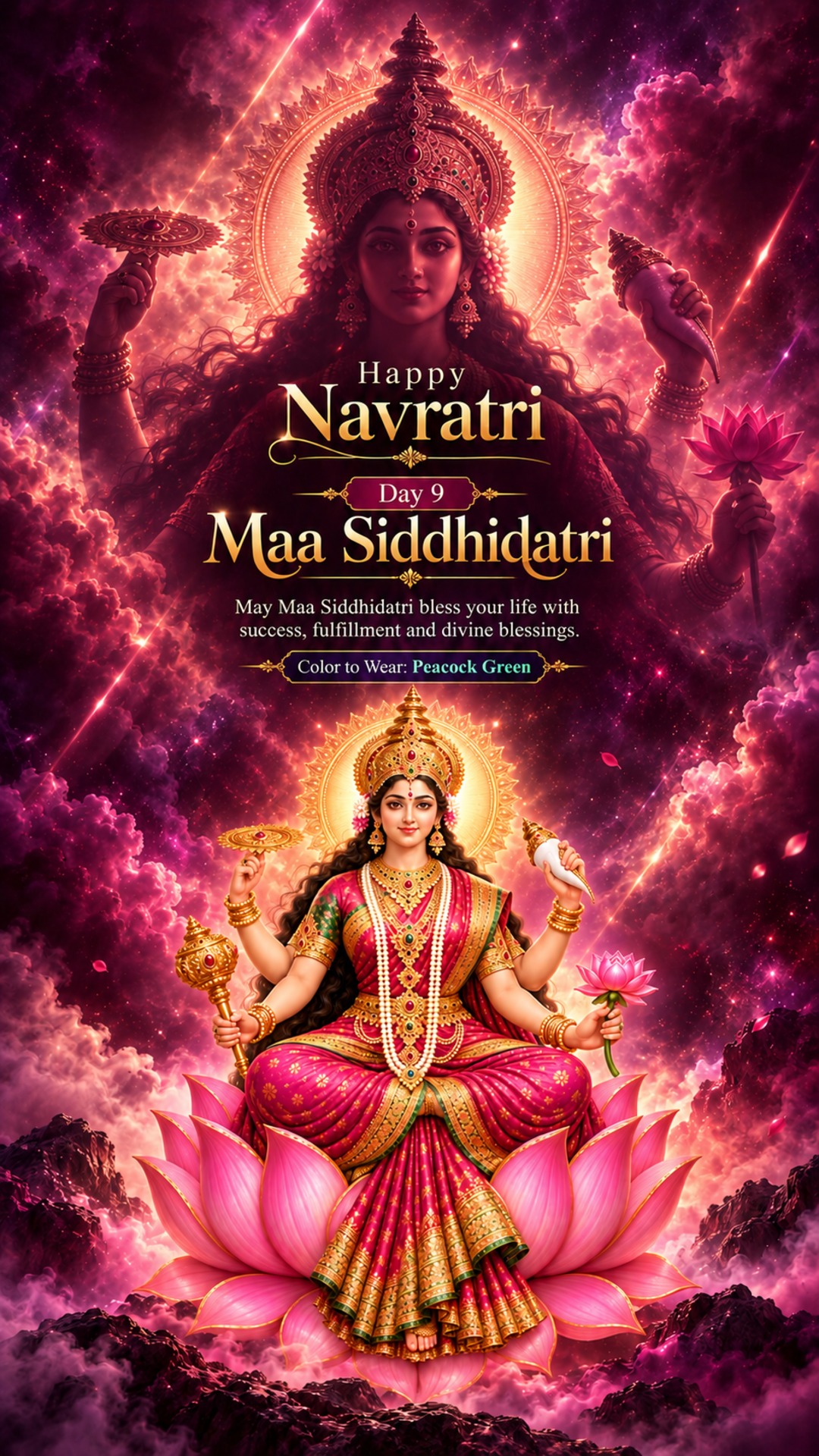 Navratri Day 9 (Siddhidatri Puja)