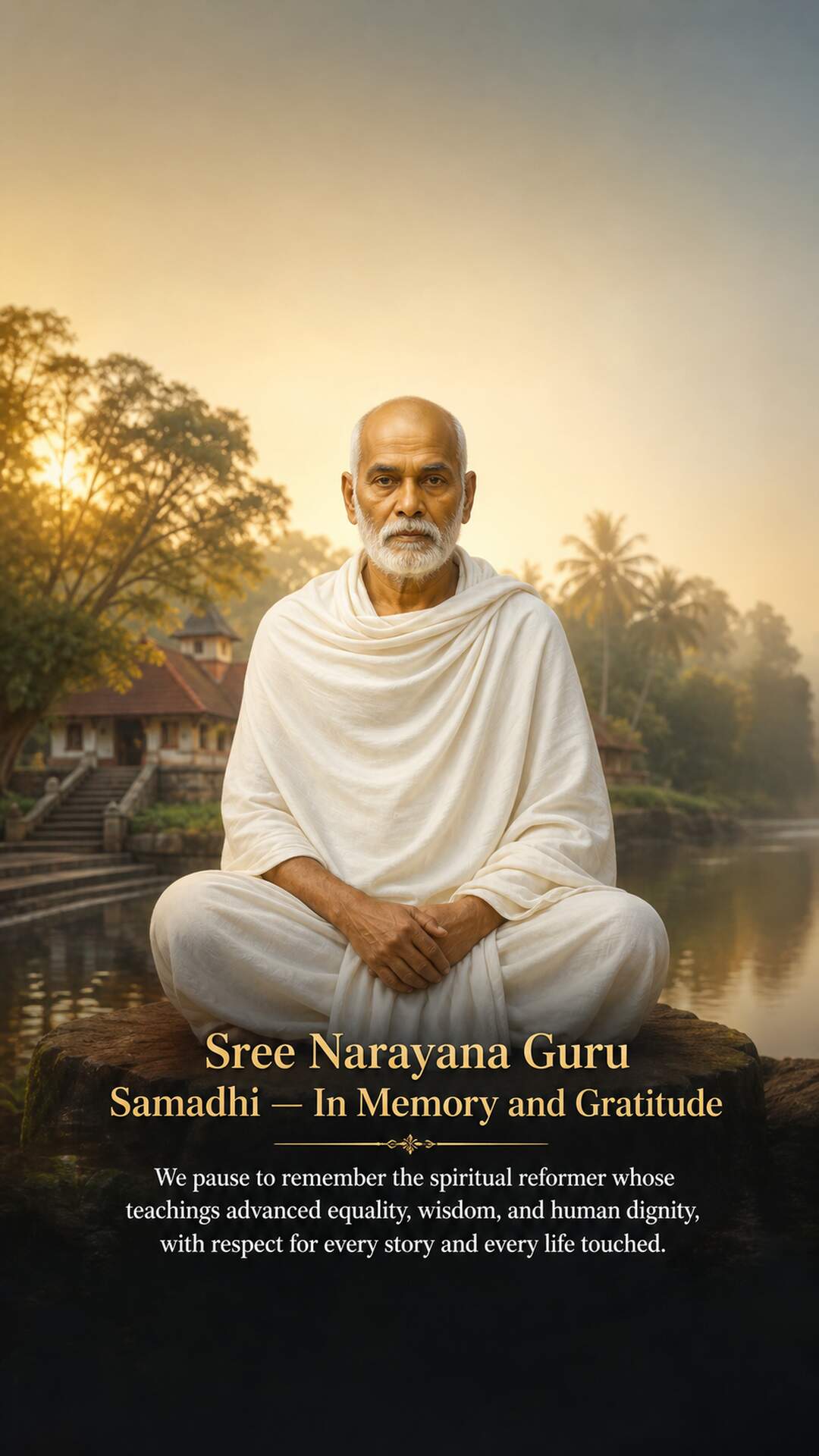 Sree Narayana Guru Samadhi - Sree Narayana Guru Samadhi Invitation Template by Reel Invite