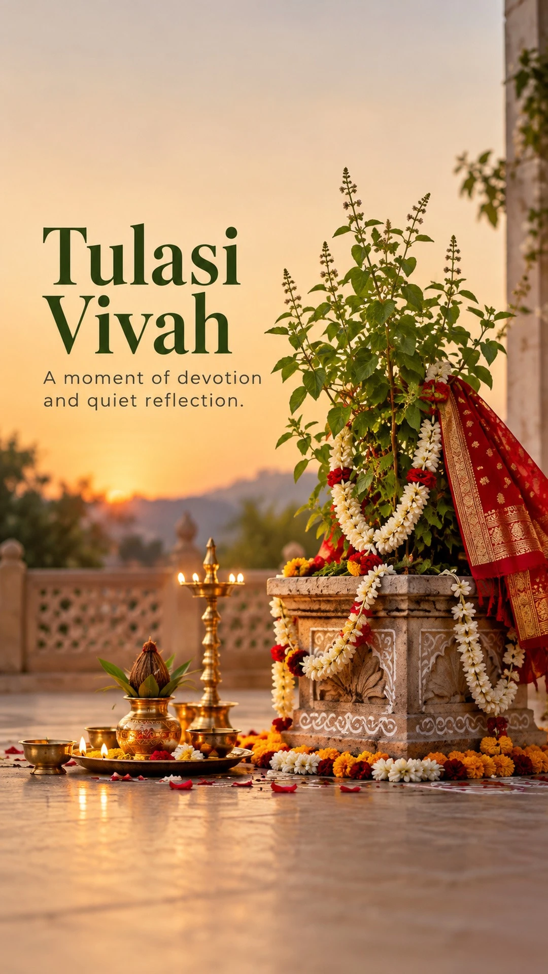 Tulasi Vivah - Tulasi Vivah Invitation Template by Reel Invite
