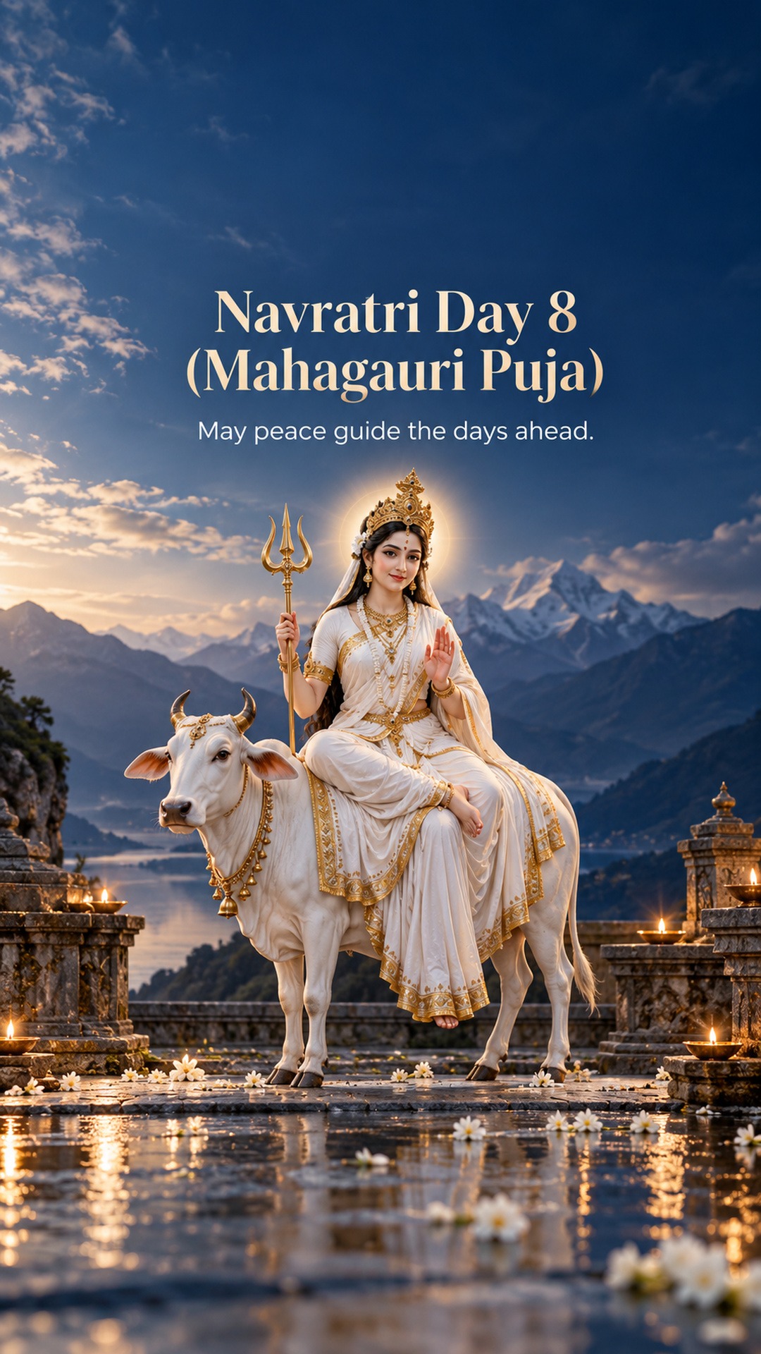 Navratri Day 8 (Mahagauri Puja)