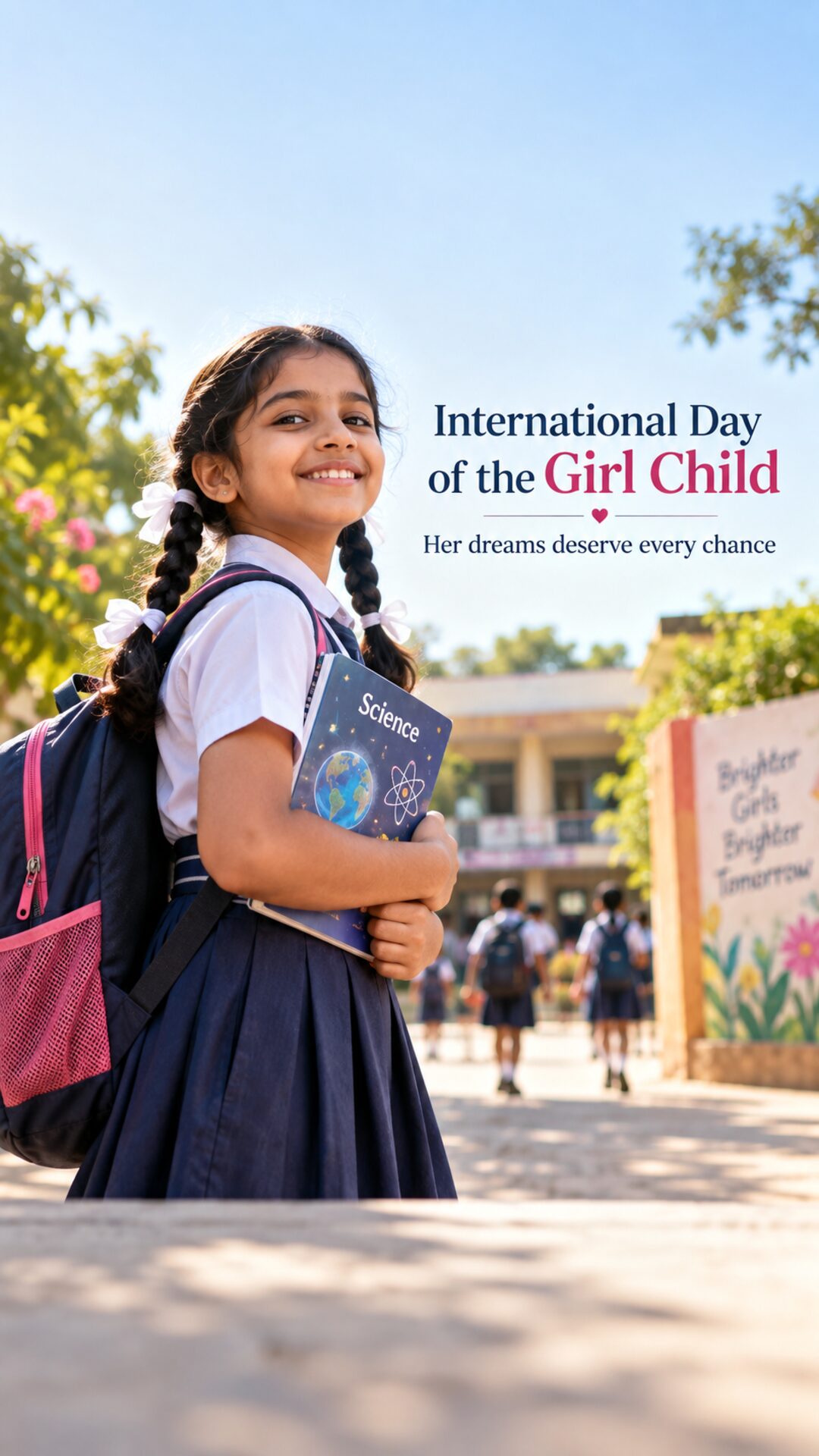 International Day of the Girl Child - International Day of the Girl Child Invitation Template by Reel Invite