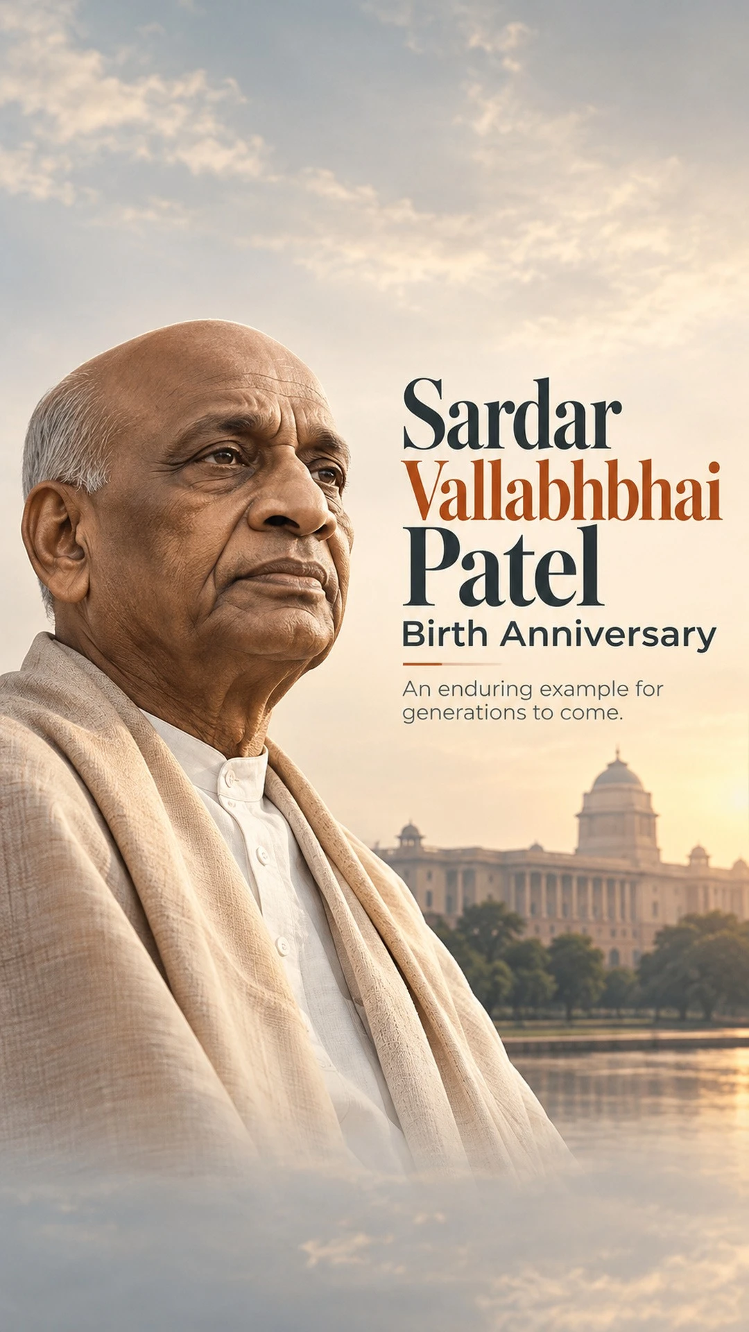 Sardar Vallabhbhai Patel Birth Anniversary - Sardar Vallabhbhai Patel Birth Anniversary Invitation Template by Reel Invite