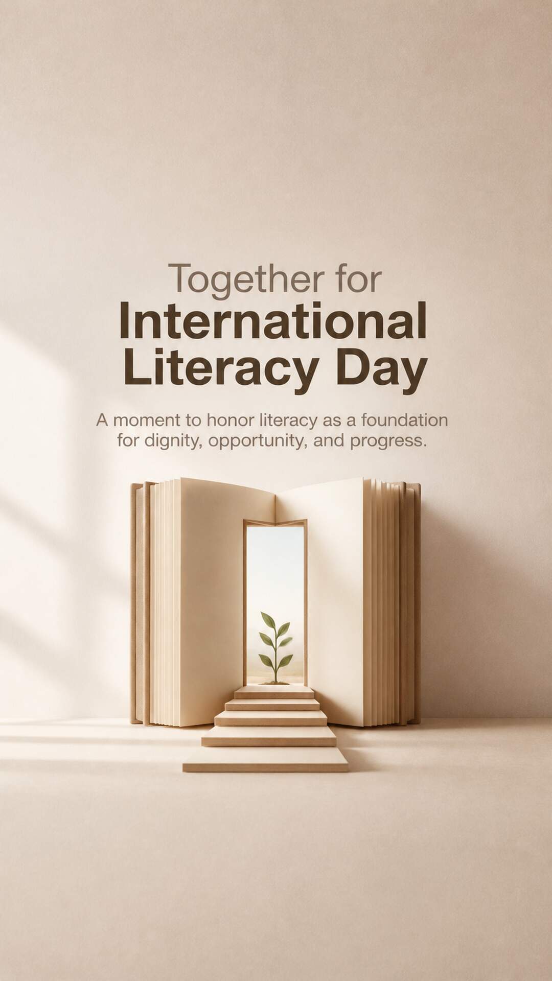 International Literacy Day - International Literacy Day Invitation Template by Reel Invite