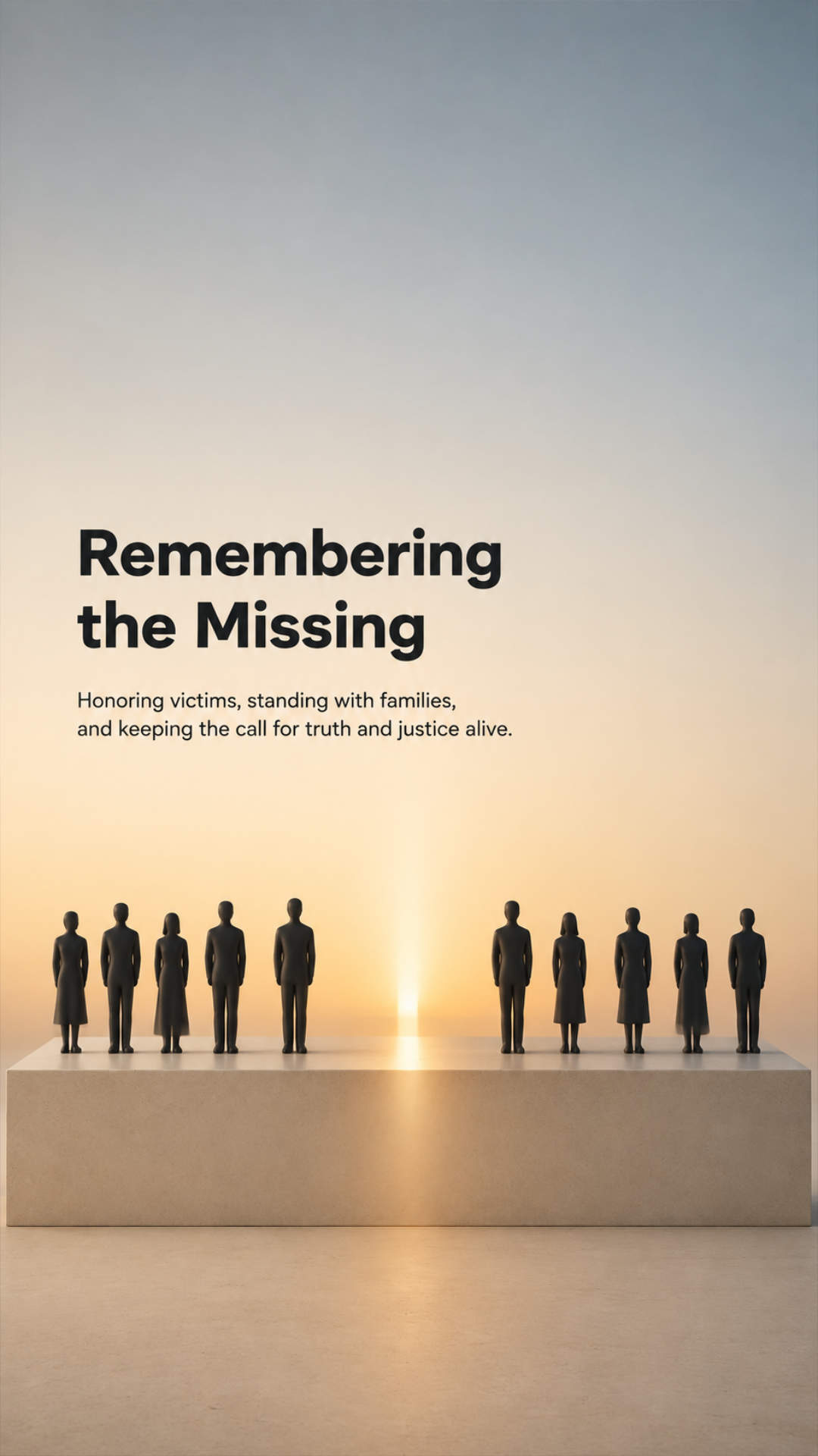 International Day of the Victims of Enforced Disappearances - International Day of the Victims of Enforced Disappearances Invitation Template by Reel Invite