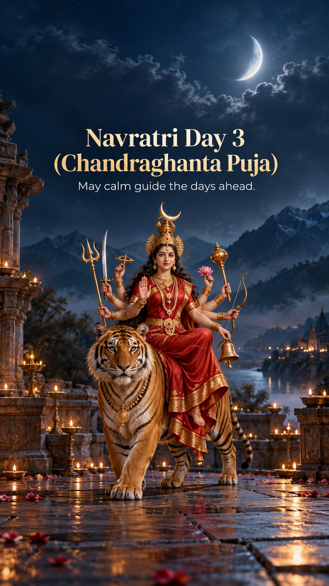 Navratri Day 3 (Chandraghanta Puja)