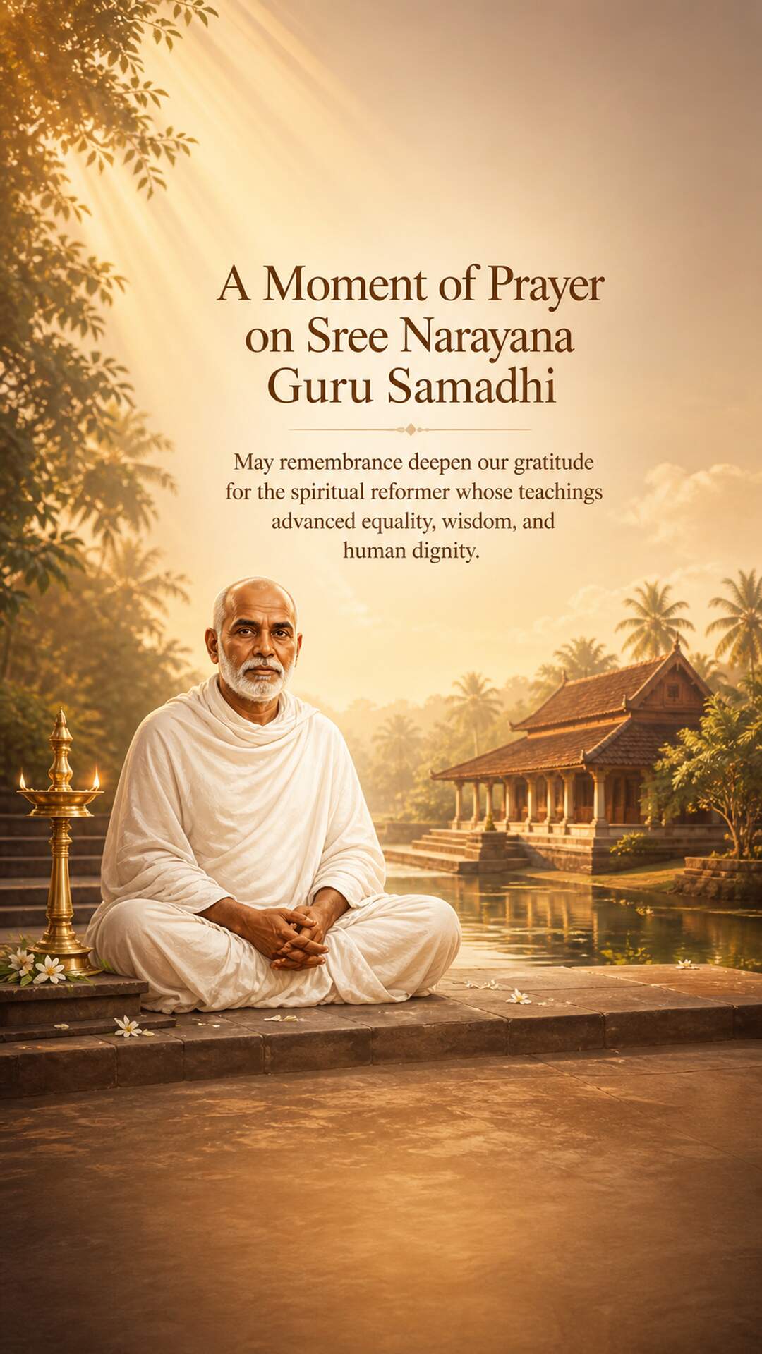 Sree Narayana Guru Samadhi - Sree Narayana Guru Samadhi Invitation Template by Reel Invite