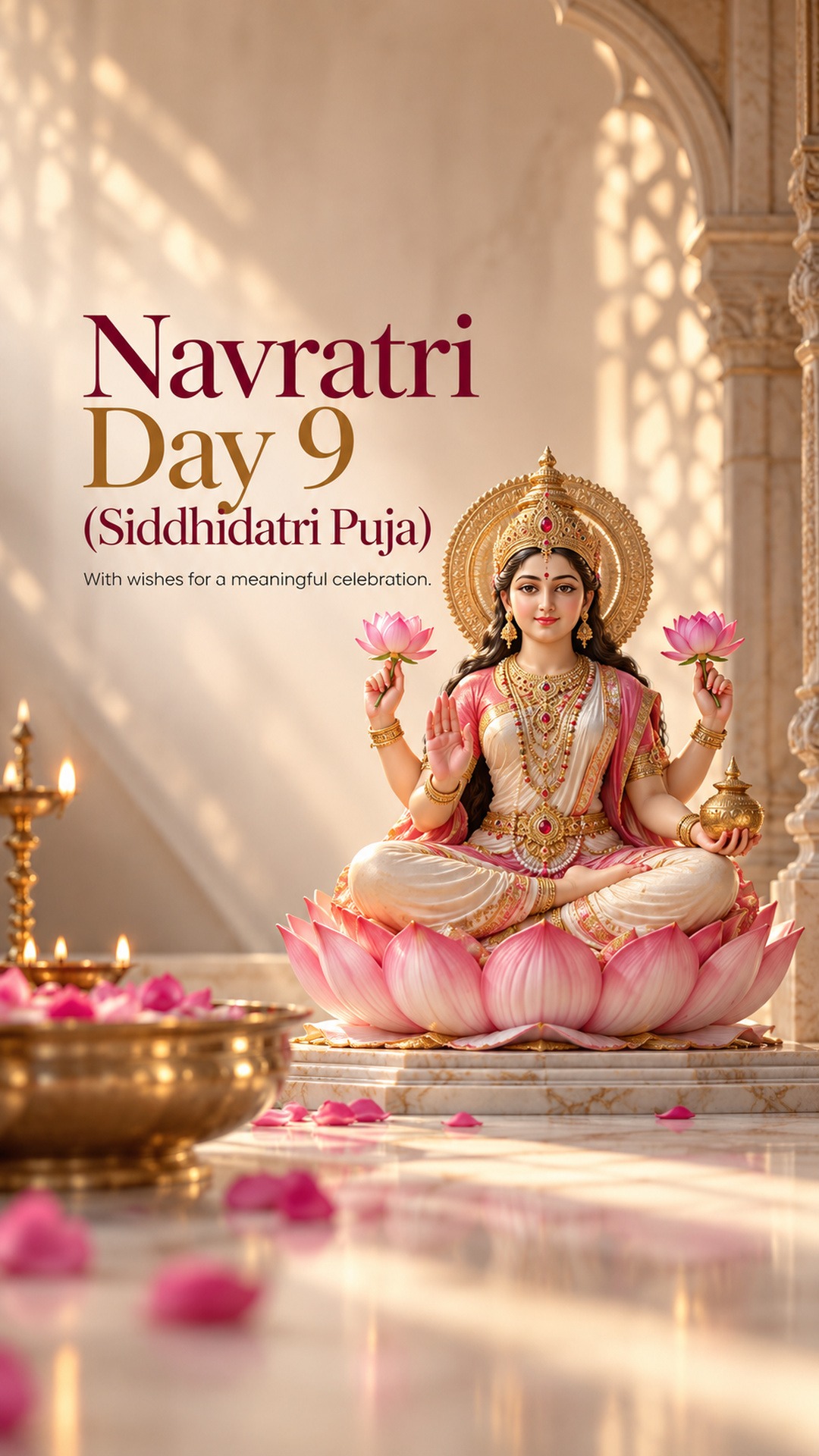 Navratri Day 9 (Siddhidatri Puja)