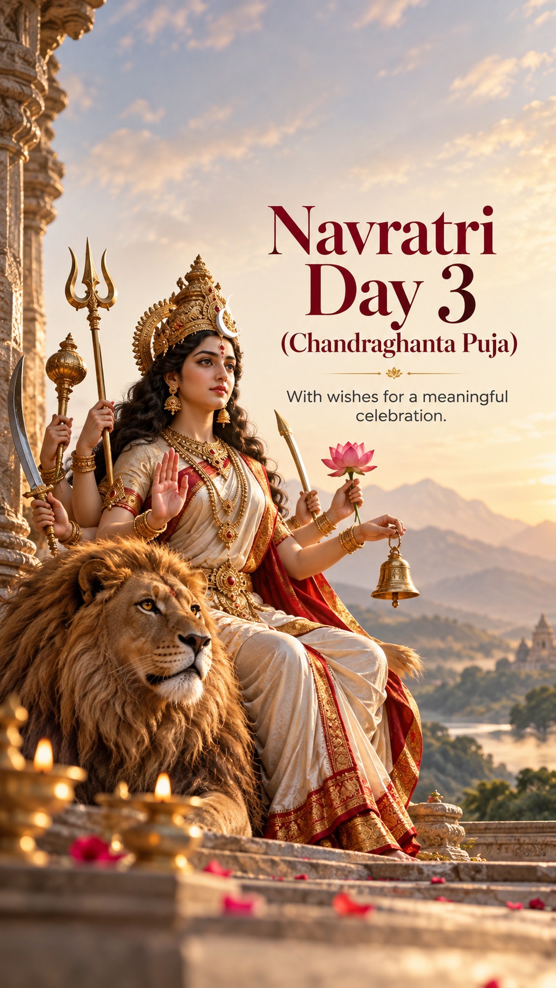 Navratri Day 3 (Chandraghanta Puja)