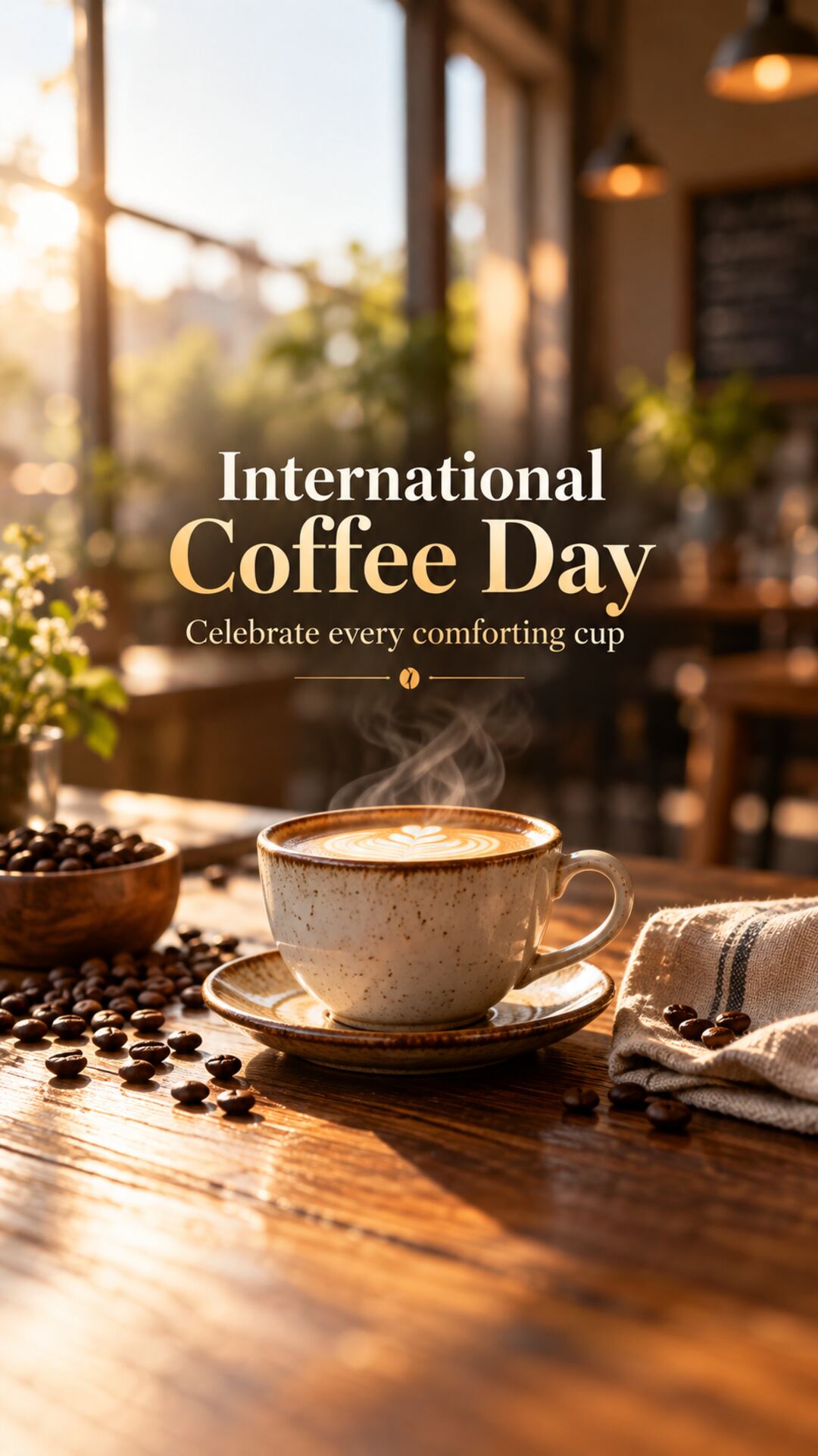 International Coffee Day - International Coffee Day Invitation Template by Reel Invite