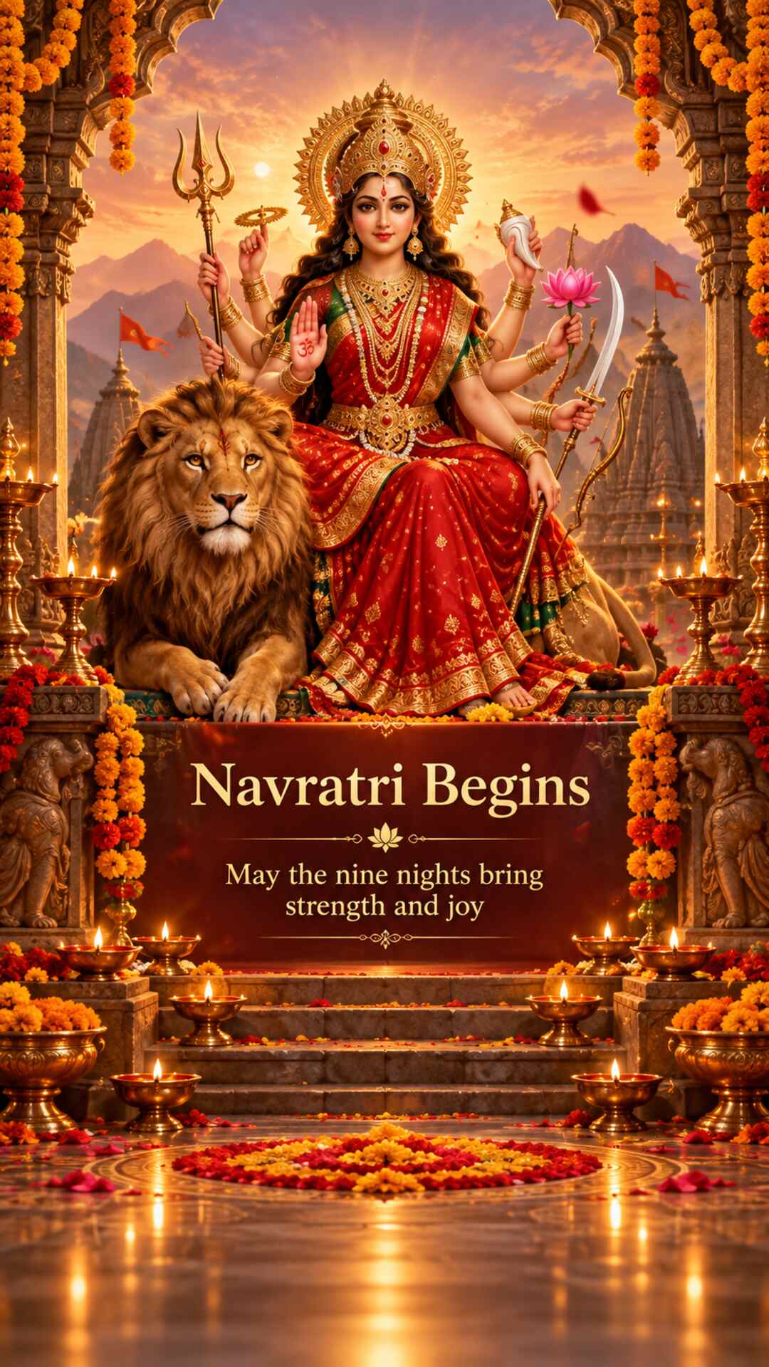 Navratri Begins - Navratri Begins Invitation Template by Reel Invite