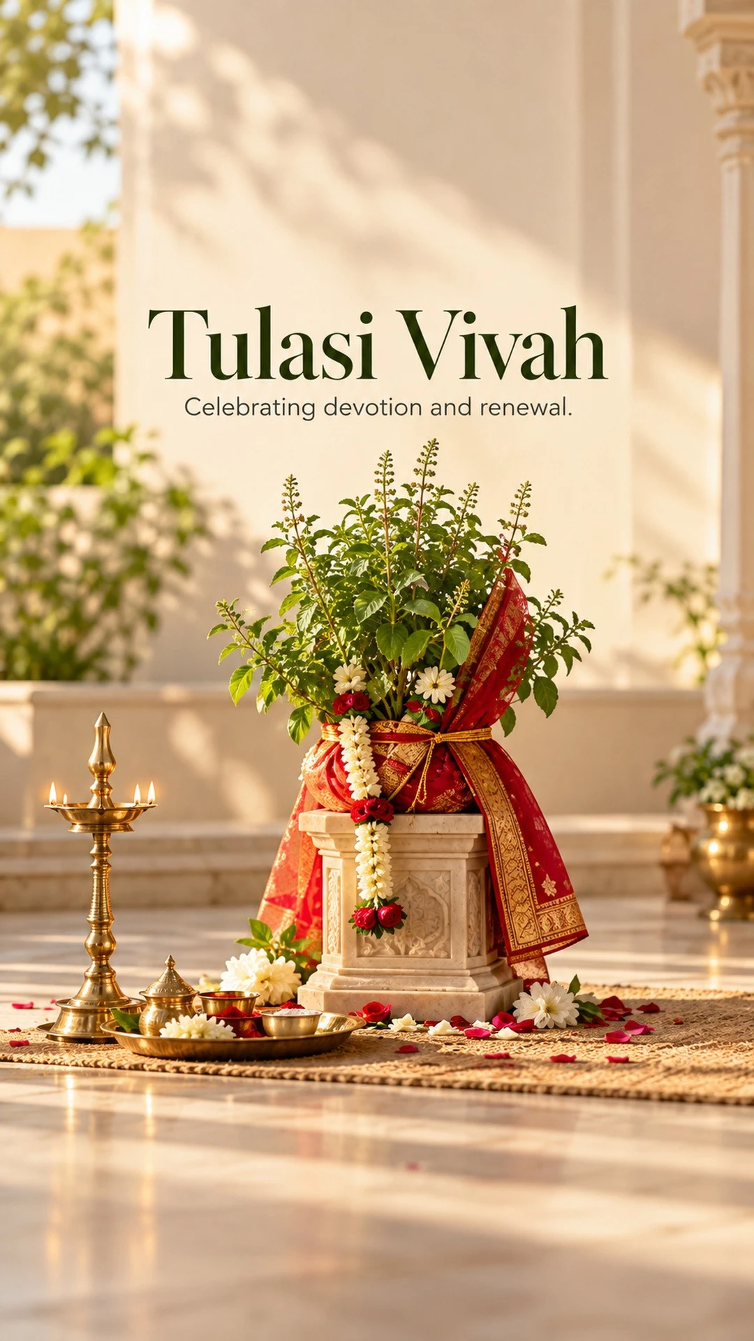 Tulasi Vivah - Tulasi Vivah Invitation Template by Reel Invite