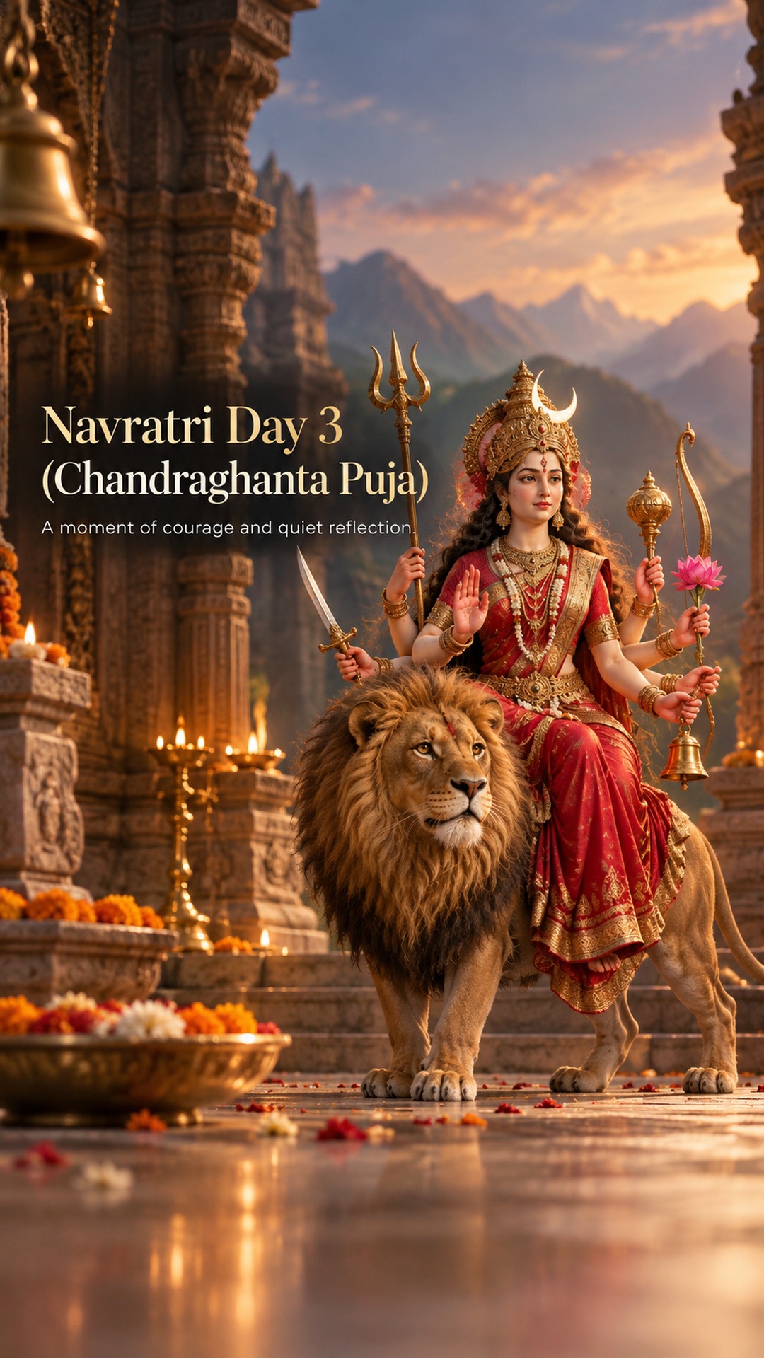 Navratri Day 3 (Chandraghanta Puja)