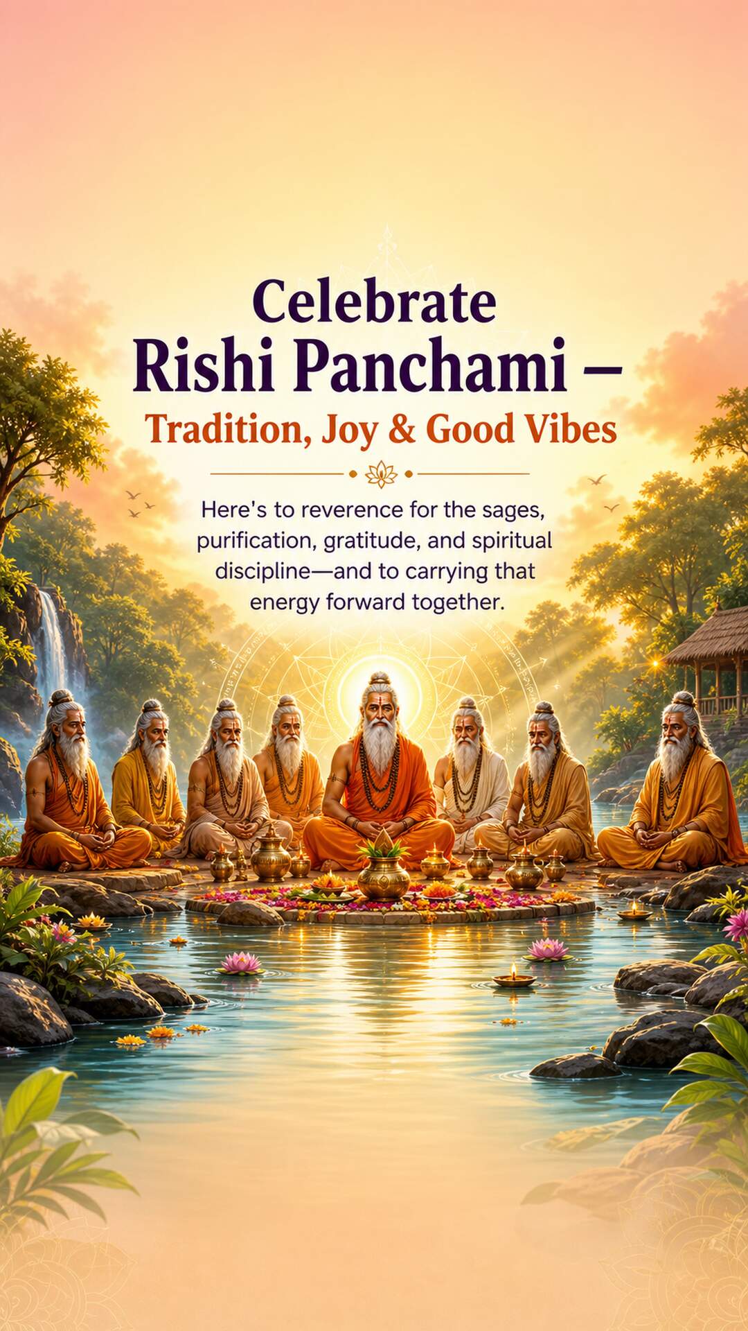 Rishi Panchami - Rishi Panchami Invitation Template by Reel Invite