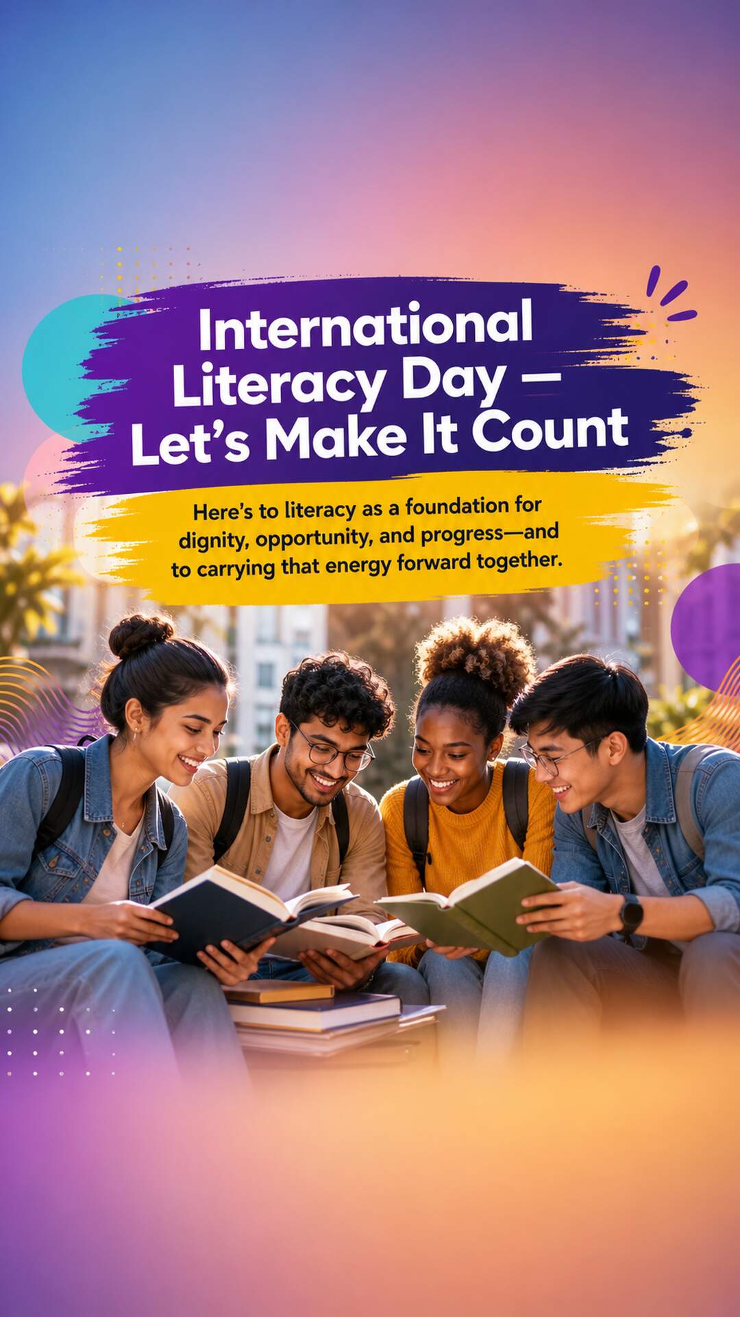 International Literacy Day - International Literacy Day Invitation Template by Reel Invite