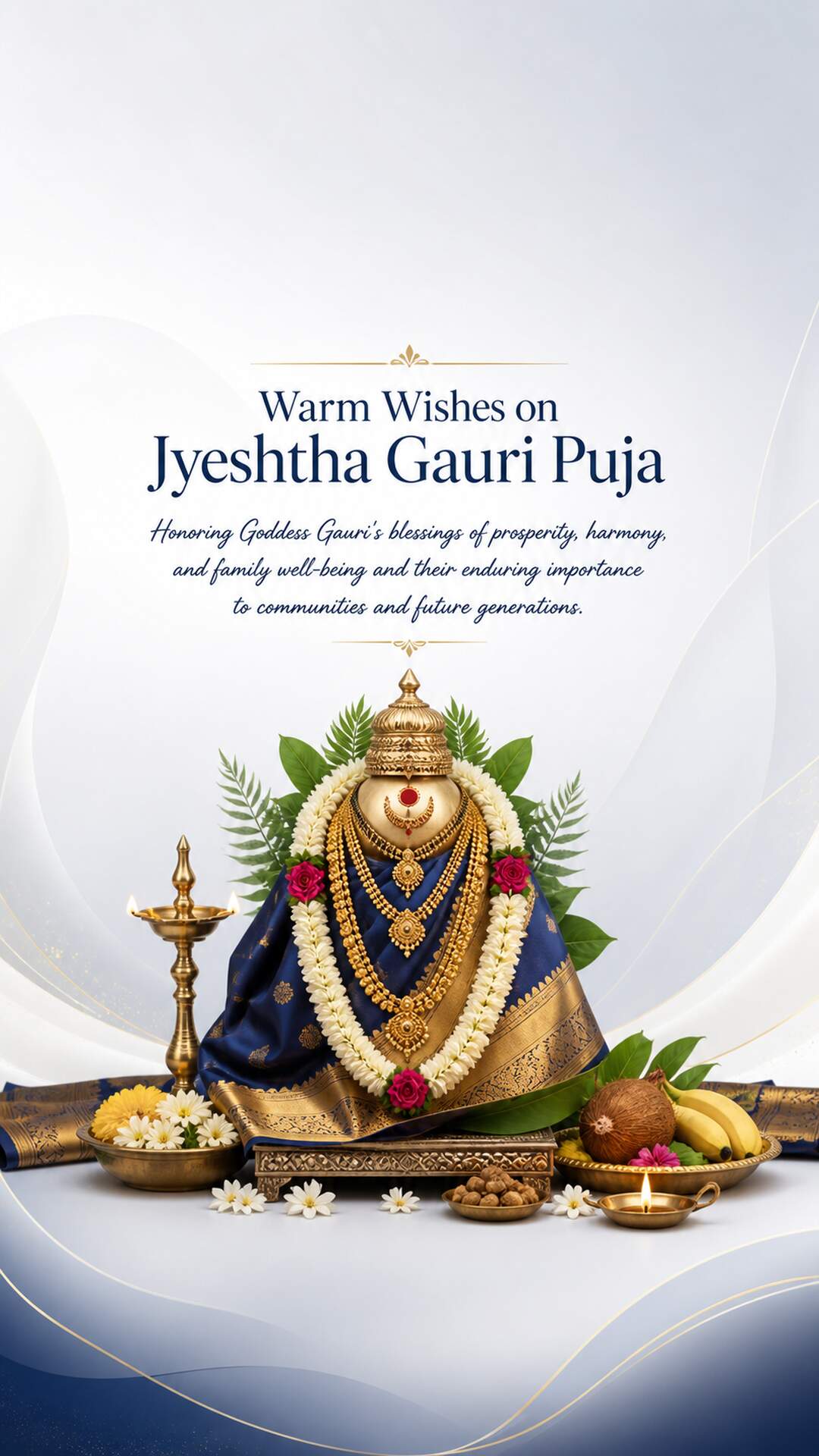 Jyeshtha Gauri Puja - Jyeshtha Gauri Puja Invitation Template by Reel Invite