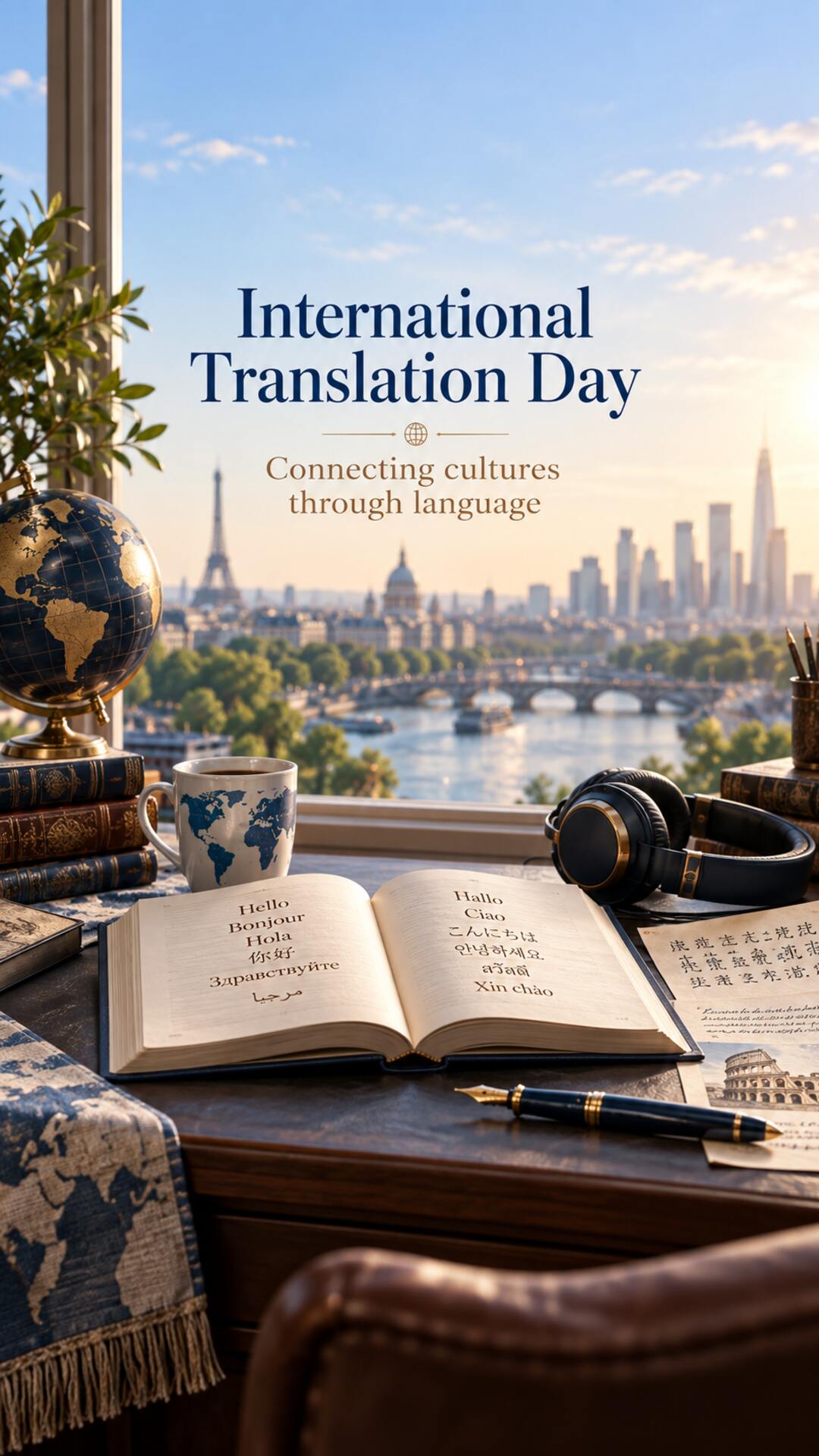 International Translation Day - International Translation Day Invitation Template by Reel Invite