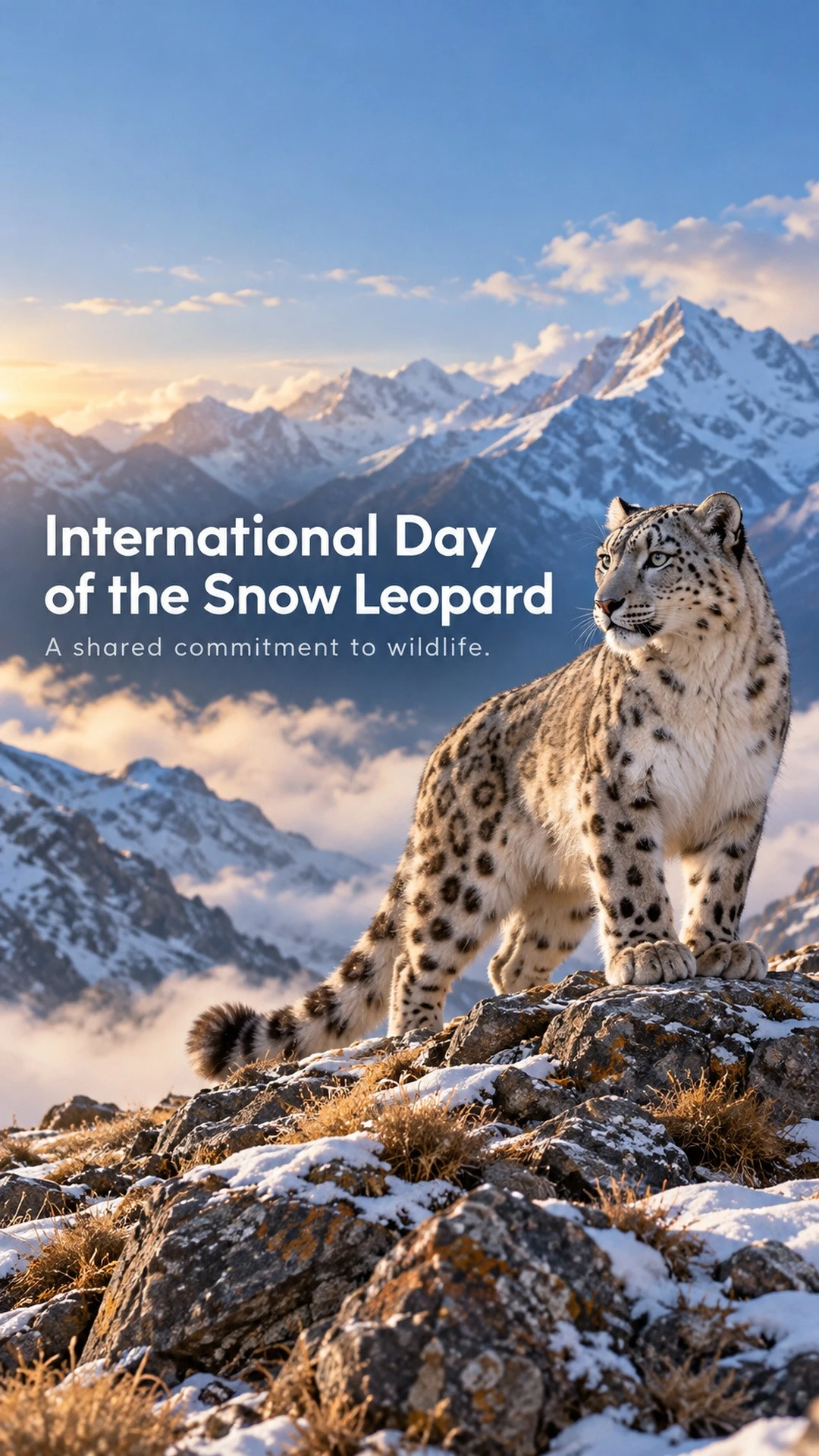 International Day of the Snow Leopard - International Day of the Snow Leopard Invitation Template by Reel Invite