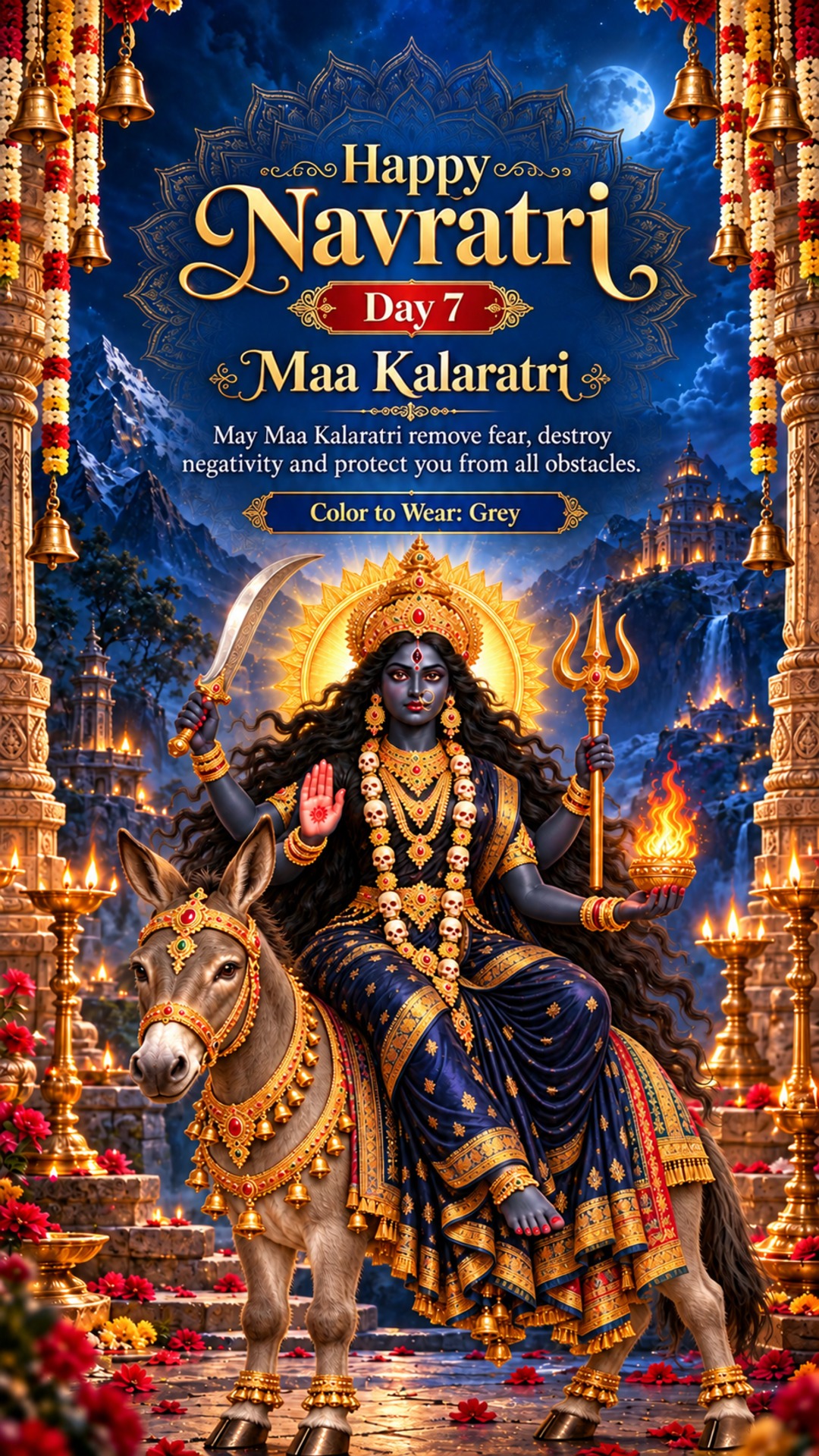 Navratri Day 7 (Kalaratri Puja)