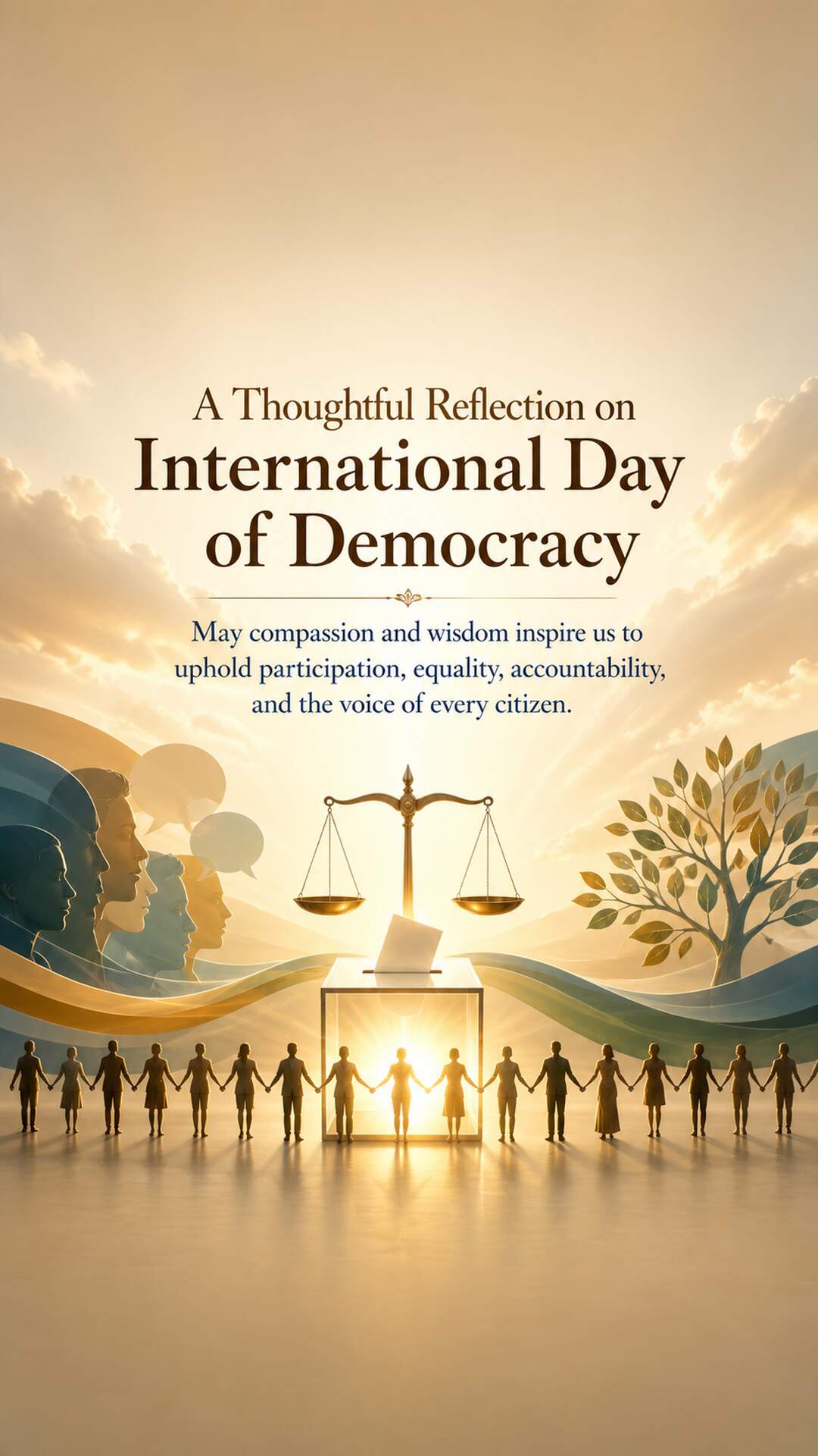 International Day of Democracy - International Day of Democracy Invitation Template by Reel Invite
