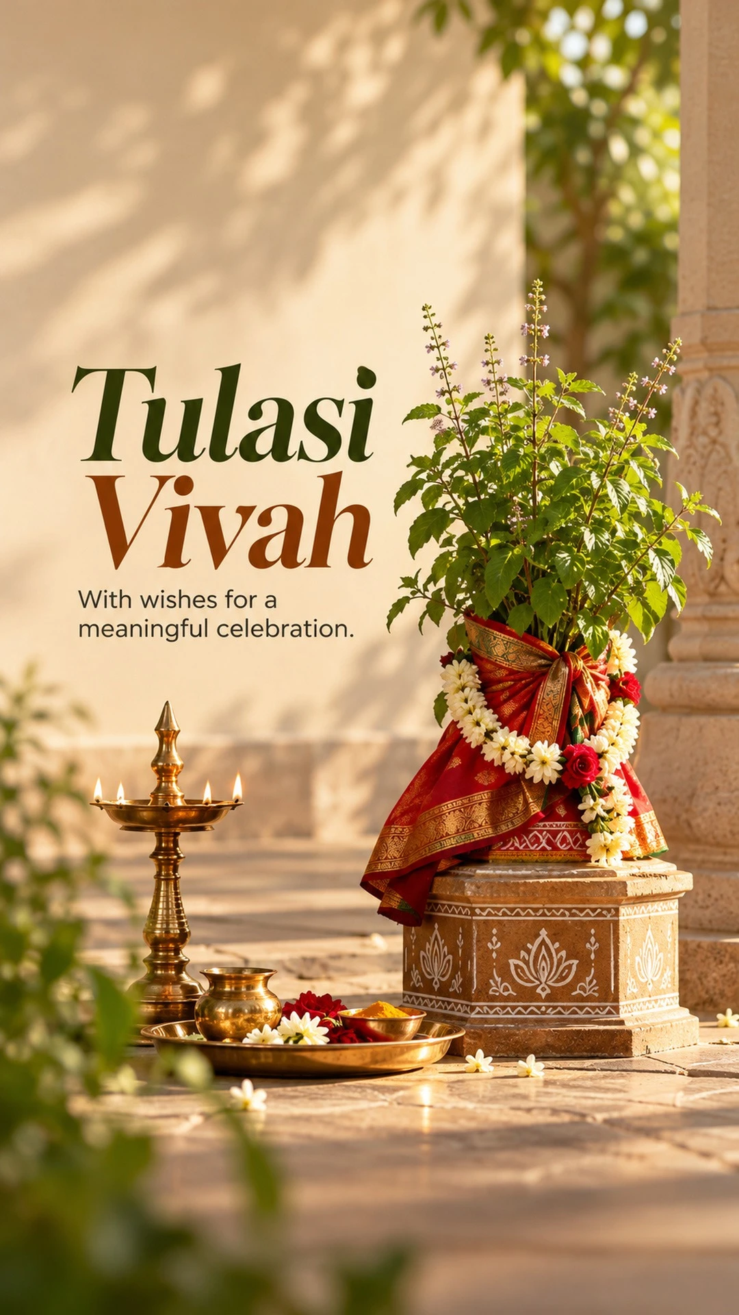 Tulasi Vivah - Tulasi Vivah Invitation Template by Reel Invite