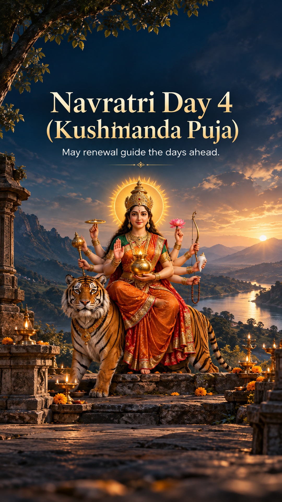 Navratri Day 4 (Kushmanda Puja)