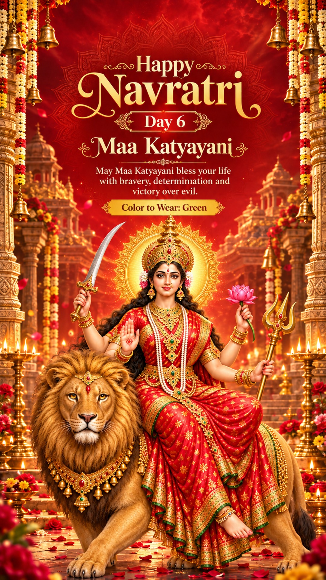 Navratri Day 6 (Katyayani Puja)