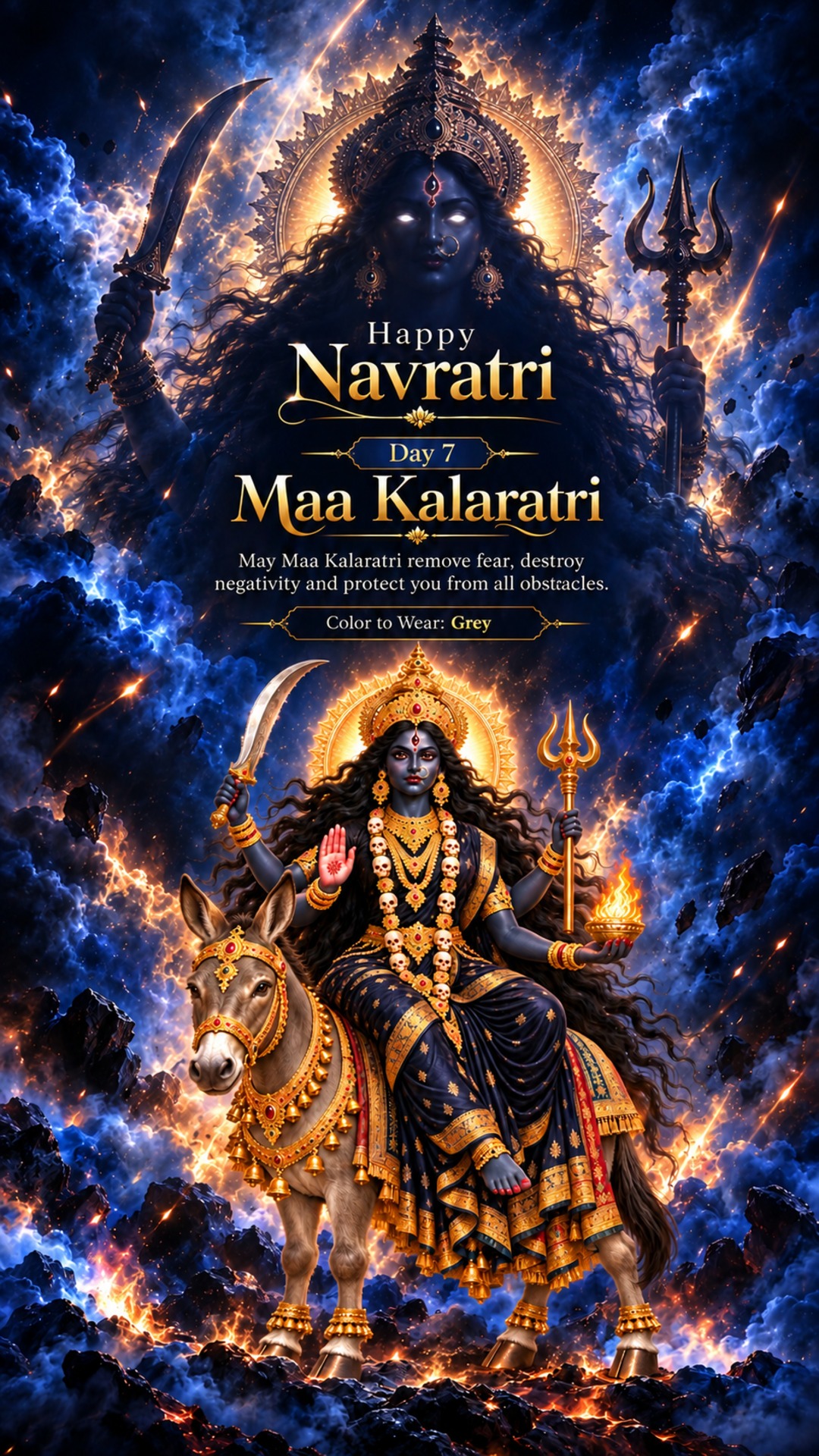 Navratri Day 7 (Kalaratri Puja)