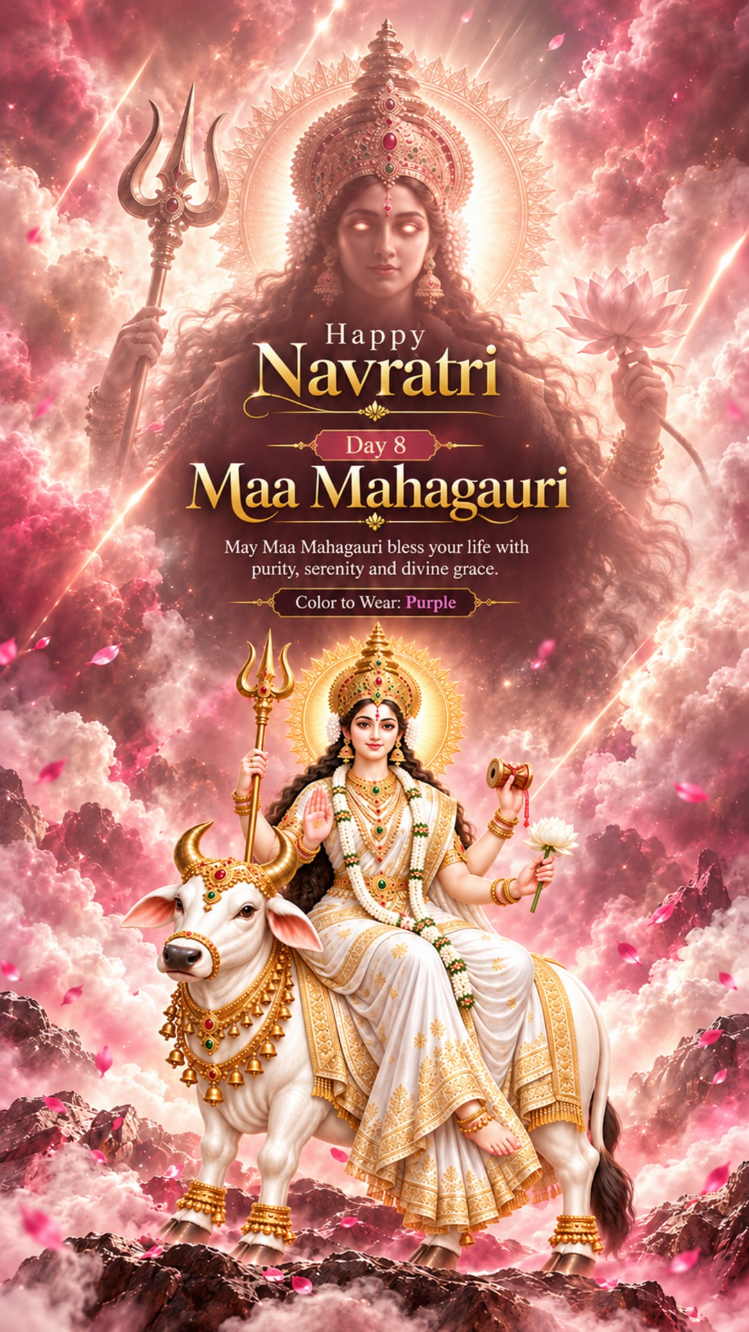 Navratri Day 8 (Mahagauri Puja)