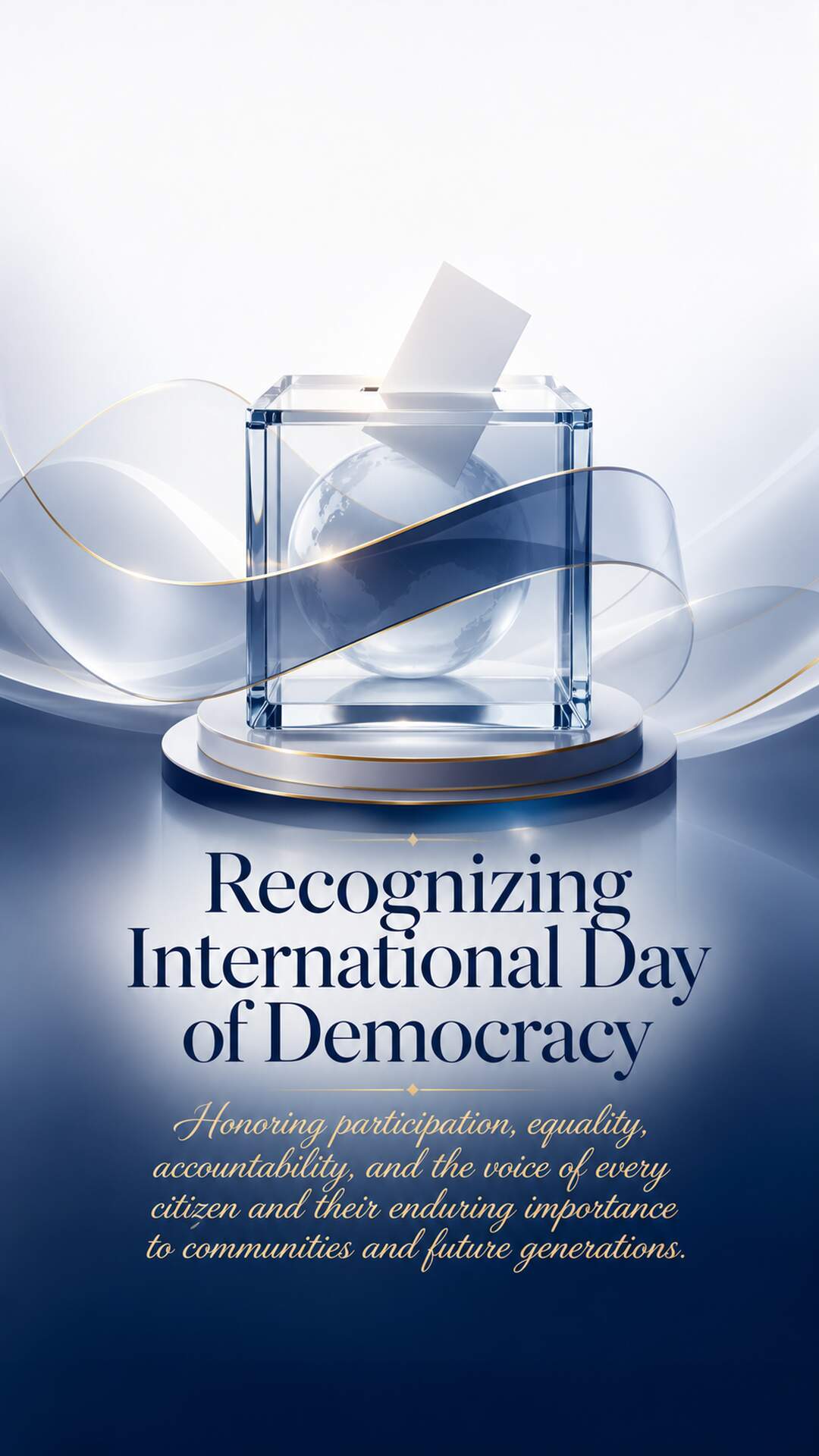 International Day of Democracy - International Day of Democracy Invitation Template by Reel Invite