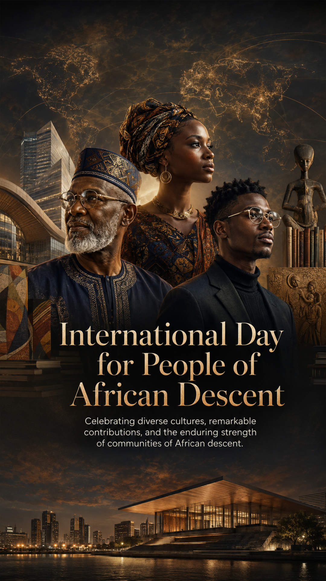 International Day for People of African Descent - International Day for People of African Descent Invitation Template by Reel Invite