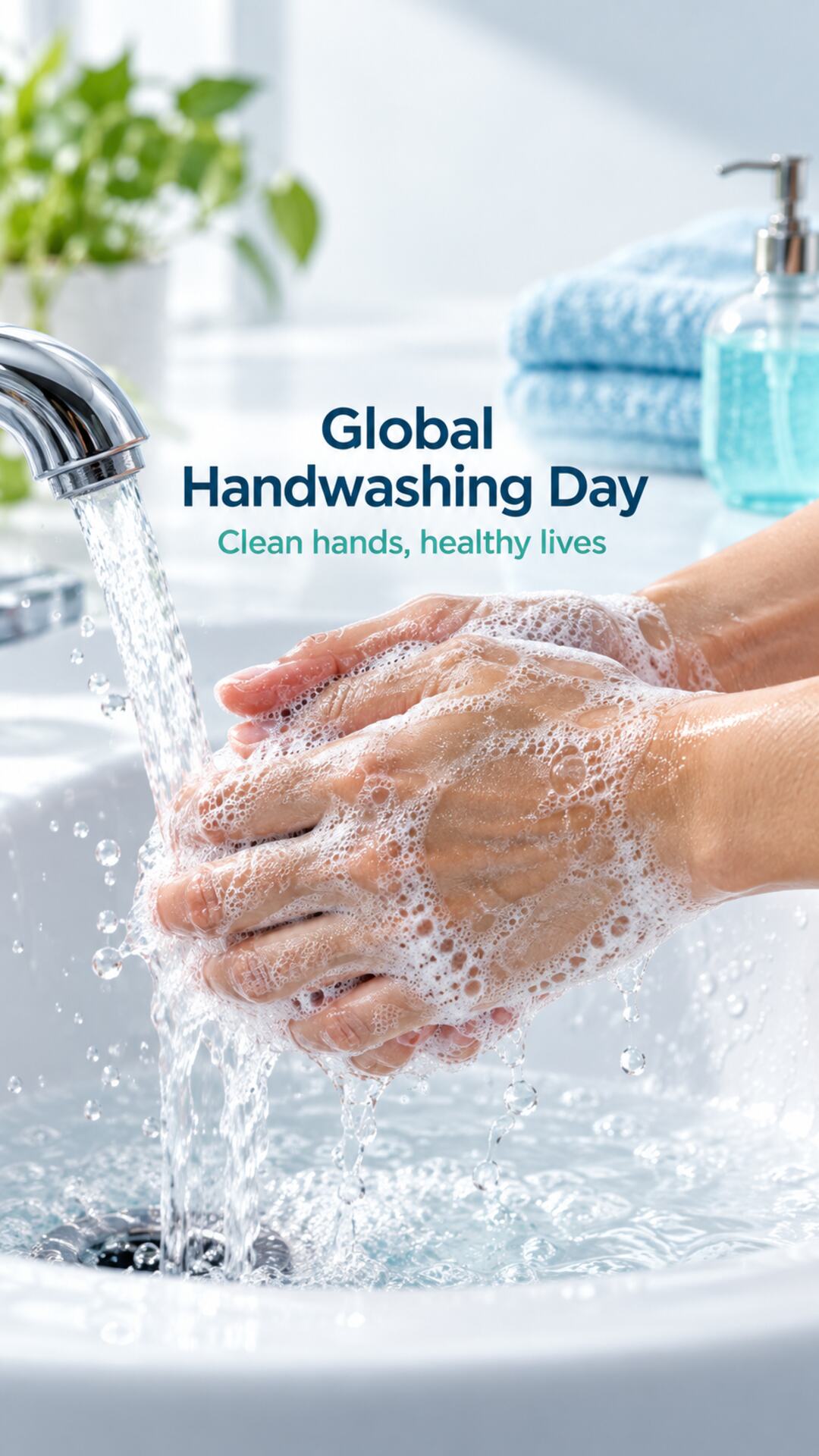 Global Handwashing Day - Global Handwashing Day Invitation Template by Reel Invite