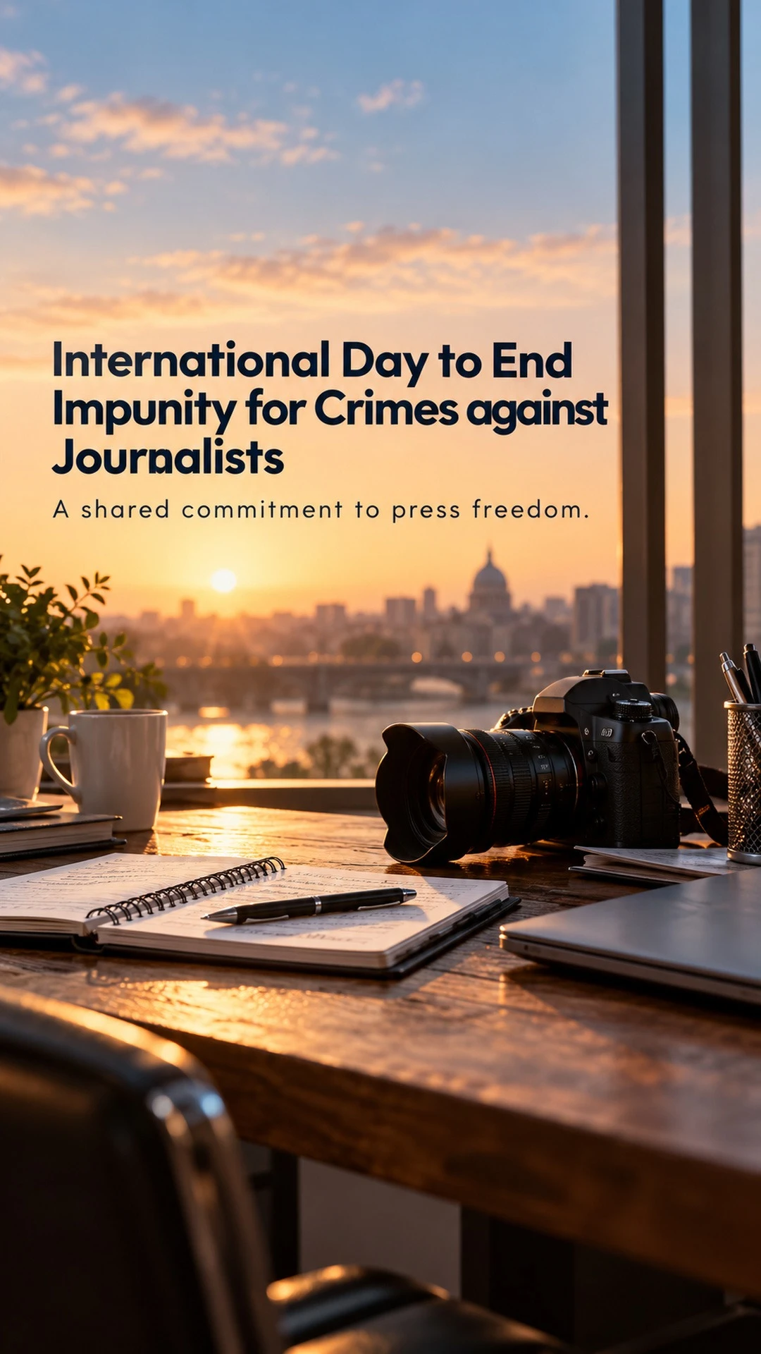 International Day to End Impunity for Crimes against Journalists - International Day to End Impunity for Crimes against Journalists Invitation Template by Reel Invite