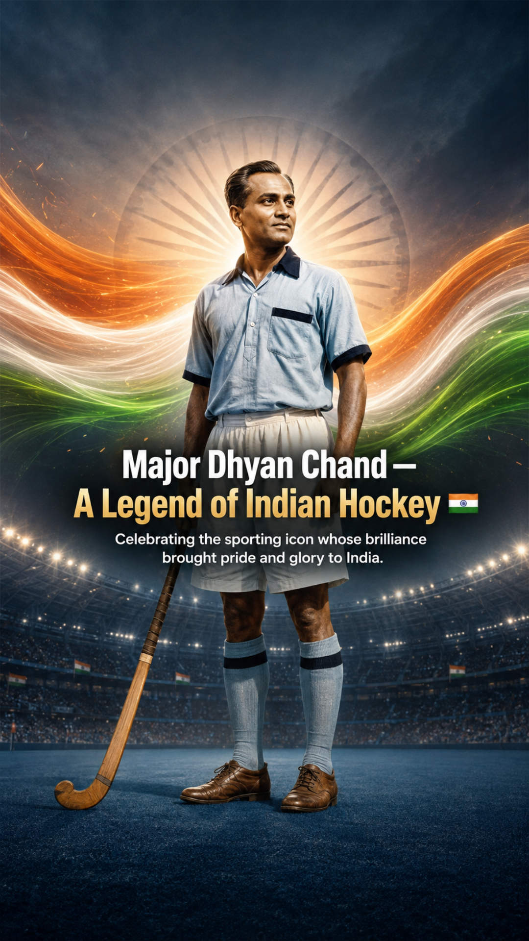 Major Dhyan Chand Birth Anniversary - Major Dhyan Chand Birth Anniversary Invitation Template by Reel Invite