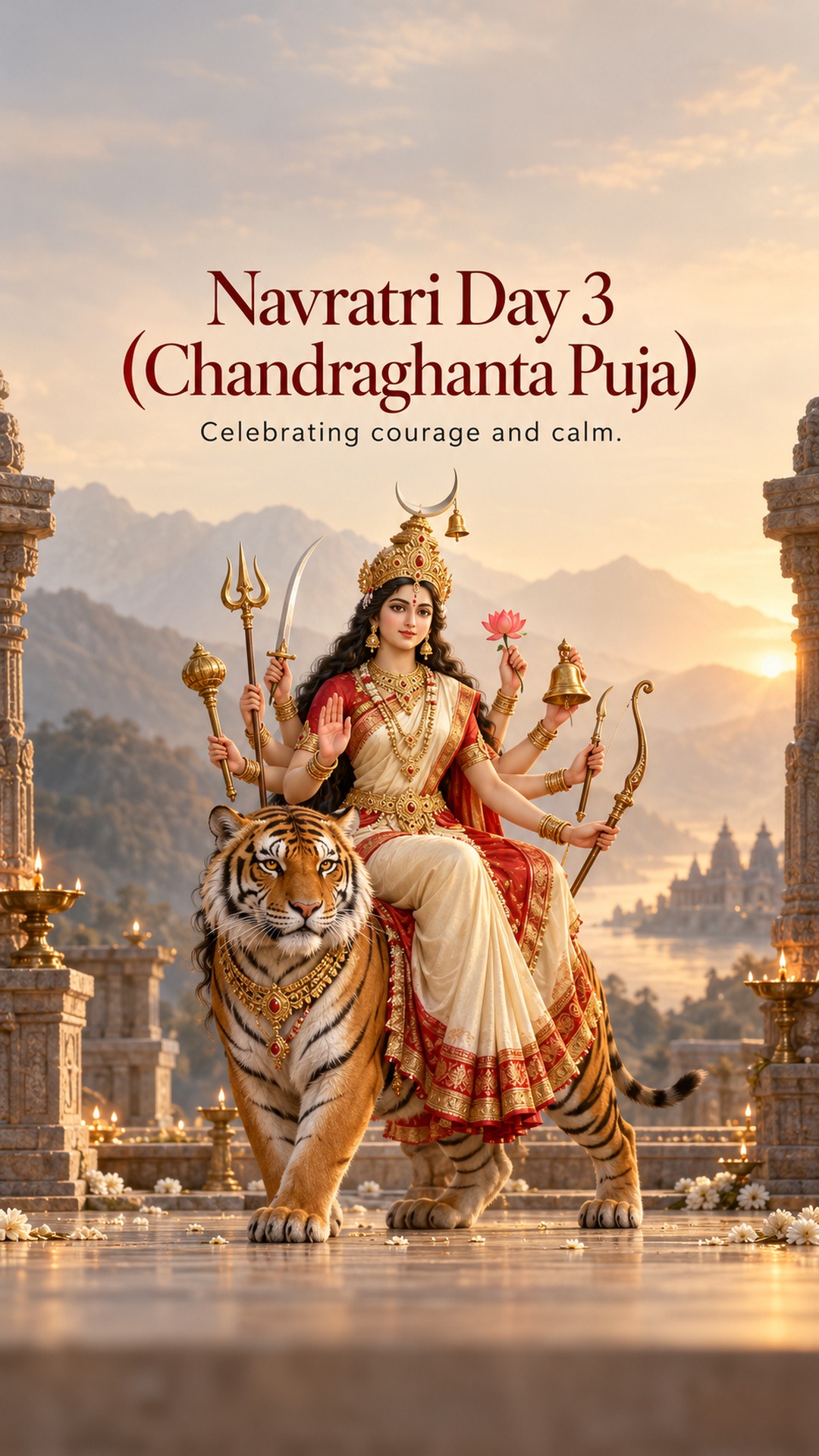 Navratri Day 3 (Chandraghanta Puja)