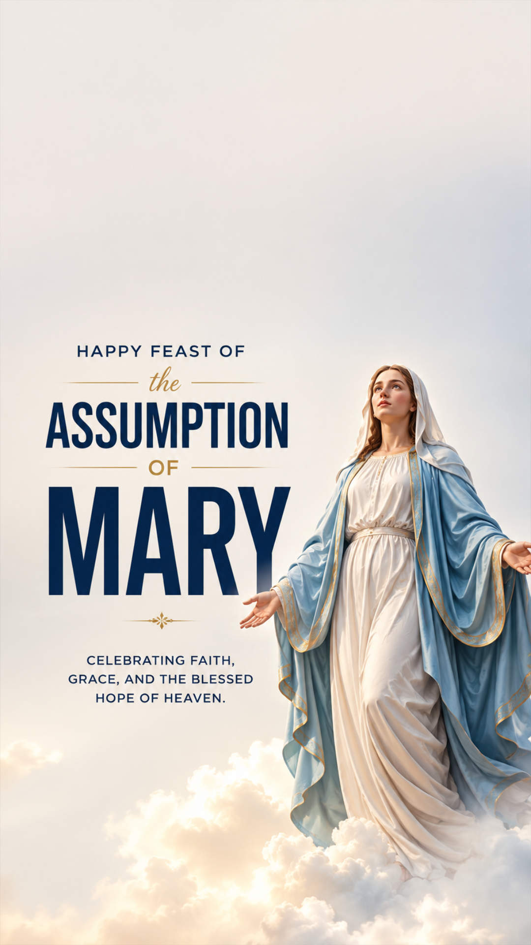 Assumption of Mary - Assumption of Mary Invitation Template by Reel Invite