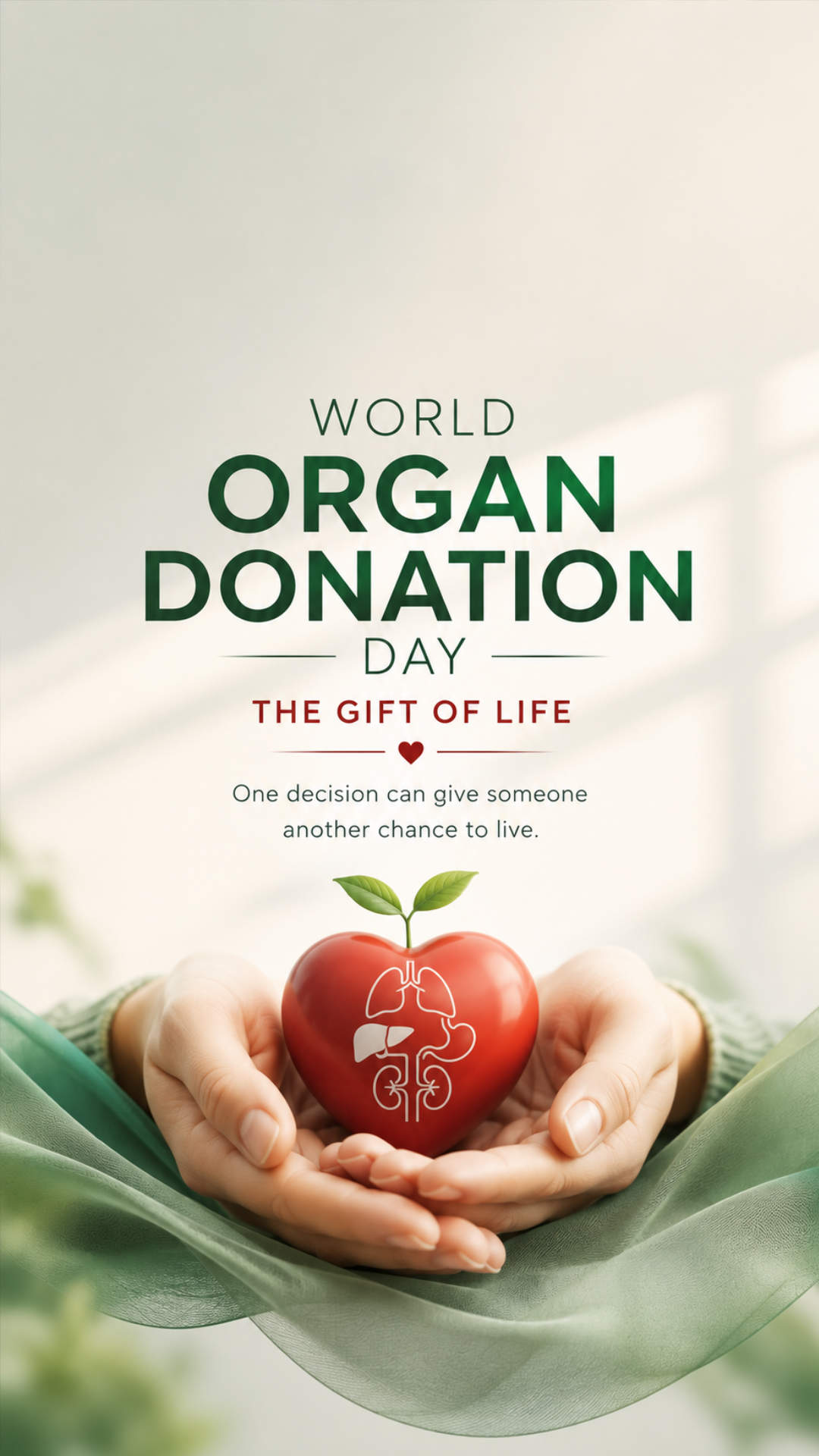 World Organ Donation Day - World Organ Donation Day Invitation Template by Reel Invite