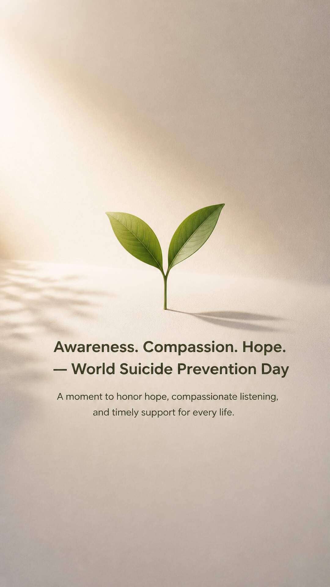 World Suicide Prevention Day - World Suicide Prevention Day Invitation Template by Reel Invite