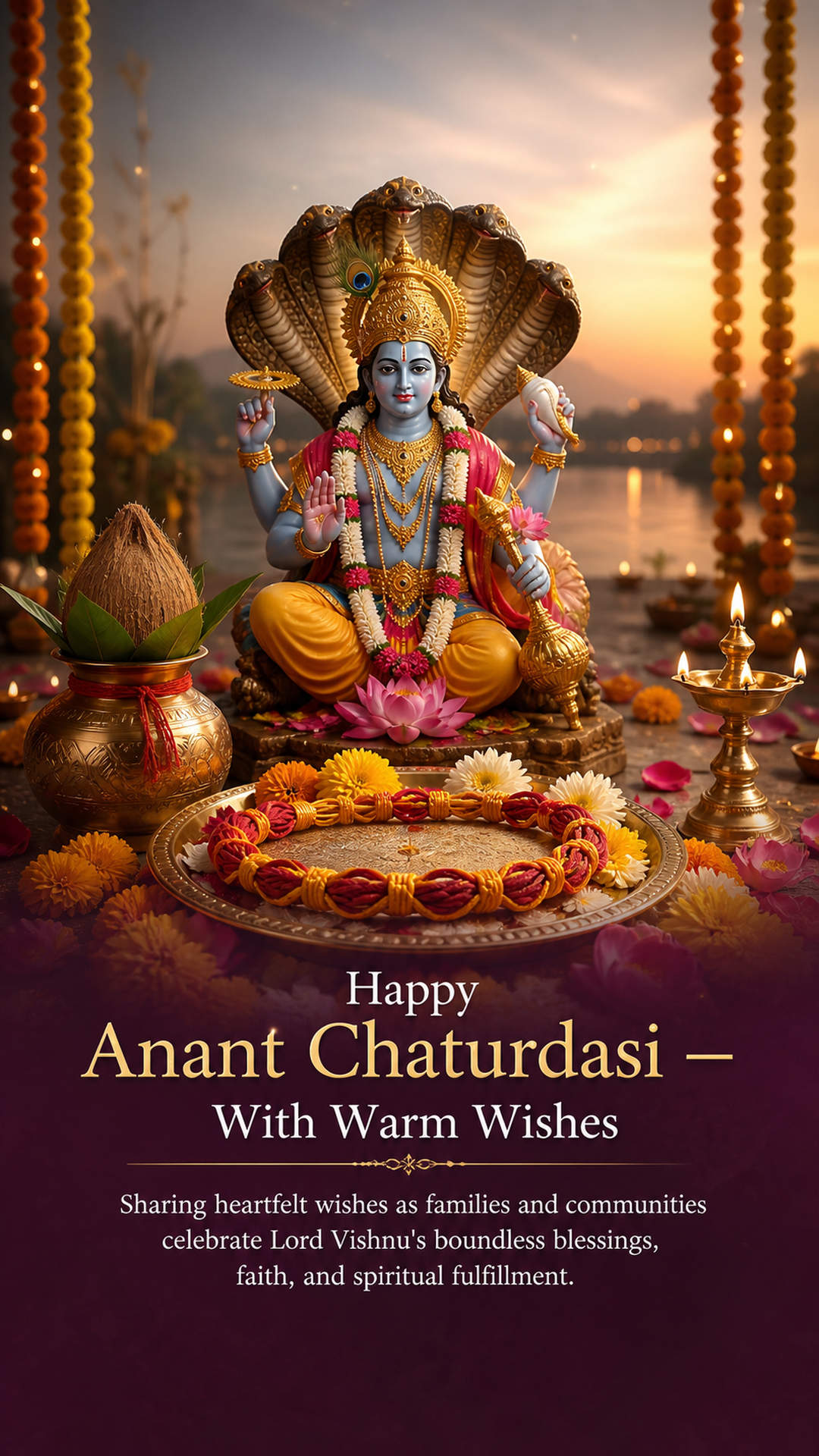 Anant Chaturdasi - Anant Chaturdasi Invitation Template by Reel Invite