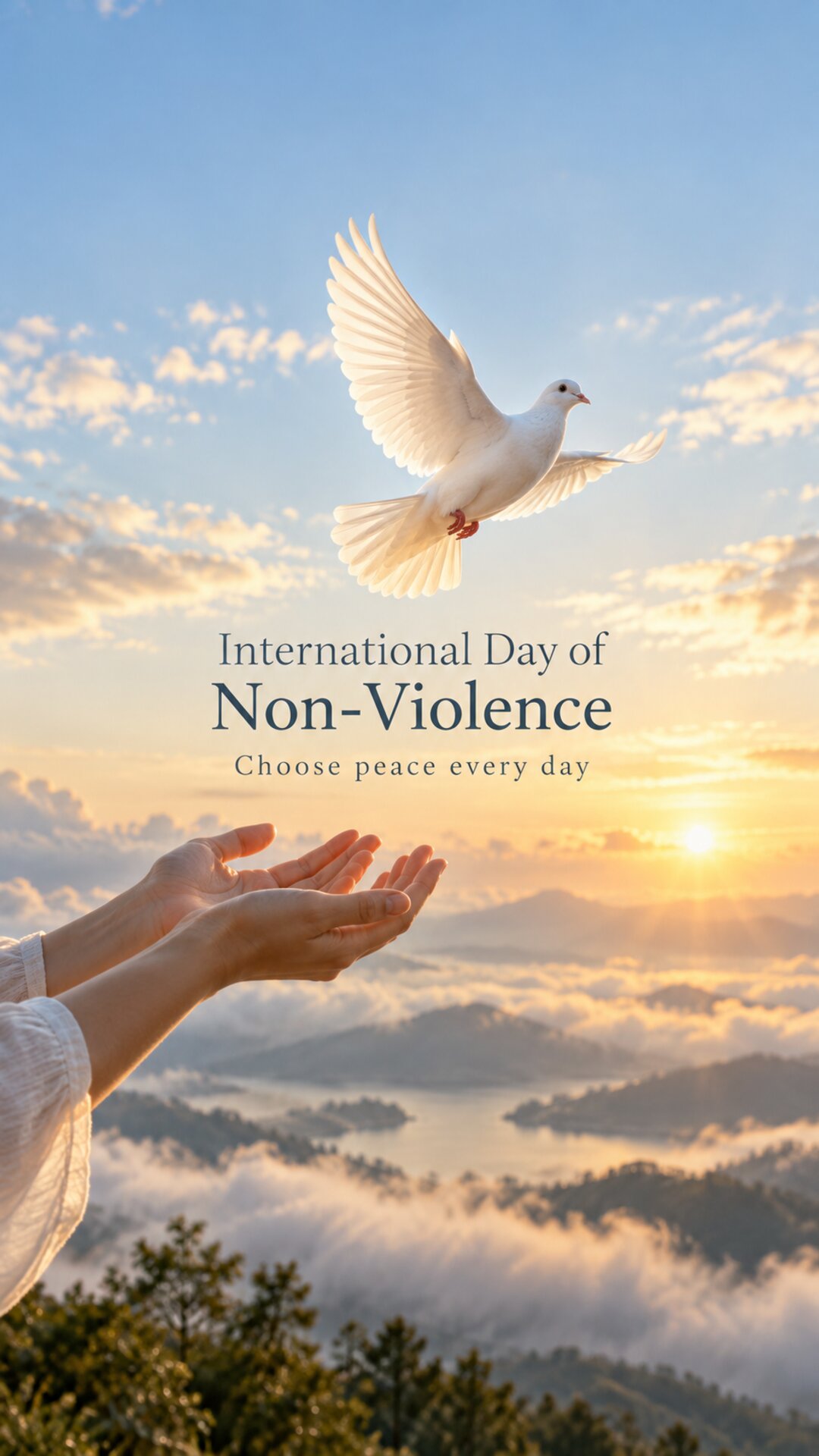 International Day of Non-Violence - International Day of Non-Violence Invitation Template by Reel Invite