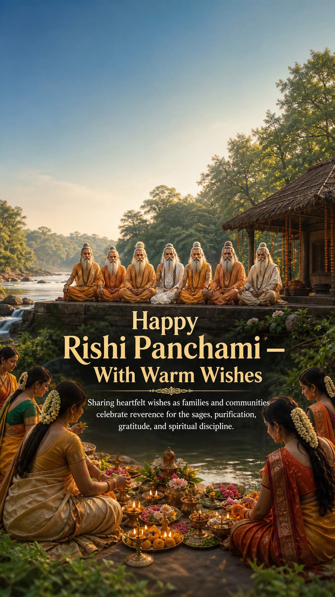 Rishi Panchami - Rishi Panchami Invitation Template by Reel Invite