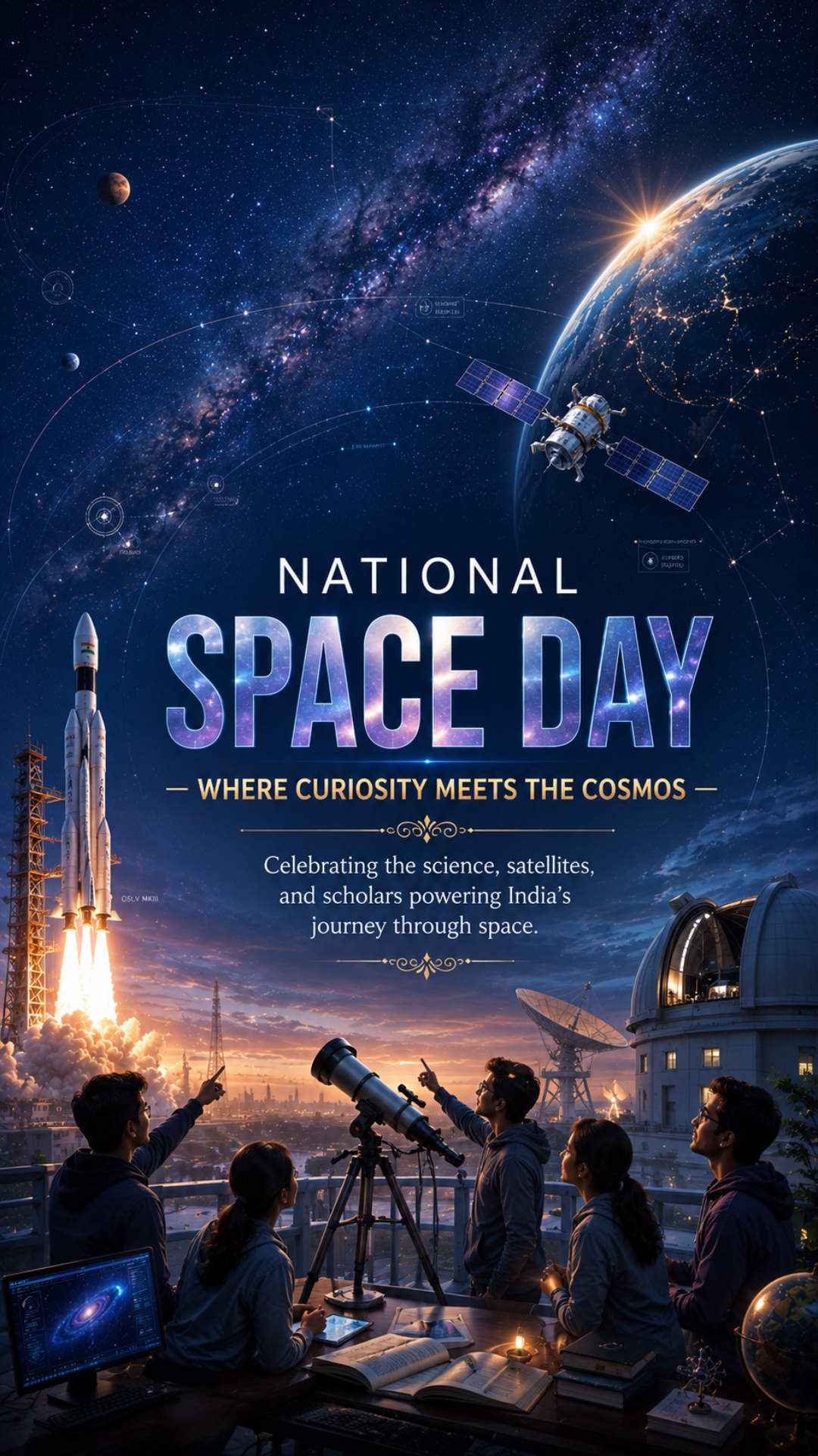 National Space Day - National Space Day Invitation Template by Reel Invite