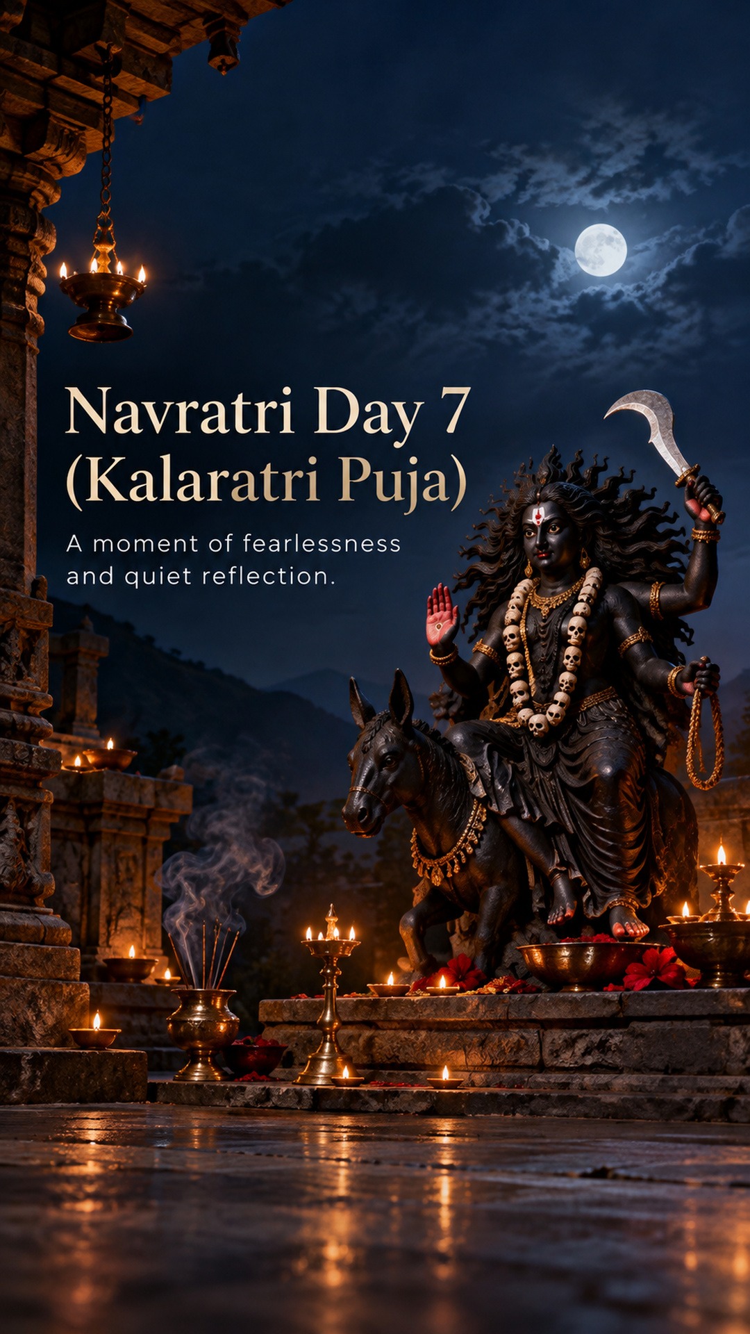 Navratri Day 7 (Kalaratri Puja)