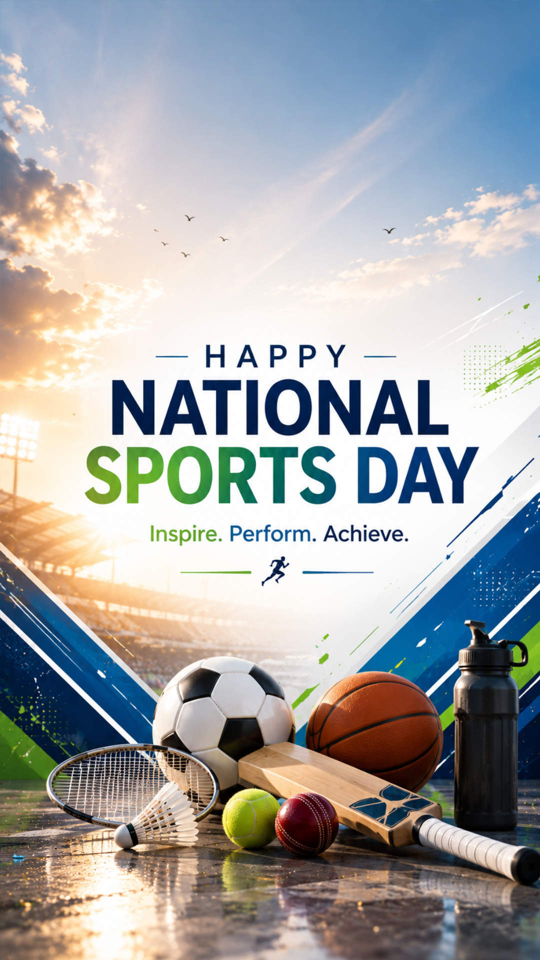 National Sports Day - National Sports Day Invitation Template by Reel Invite