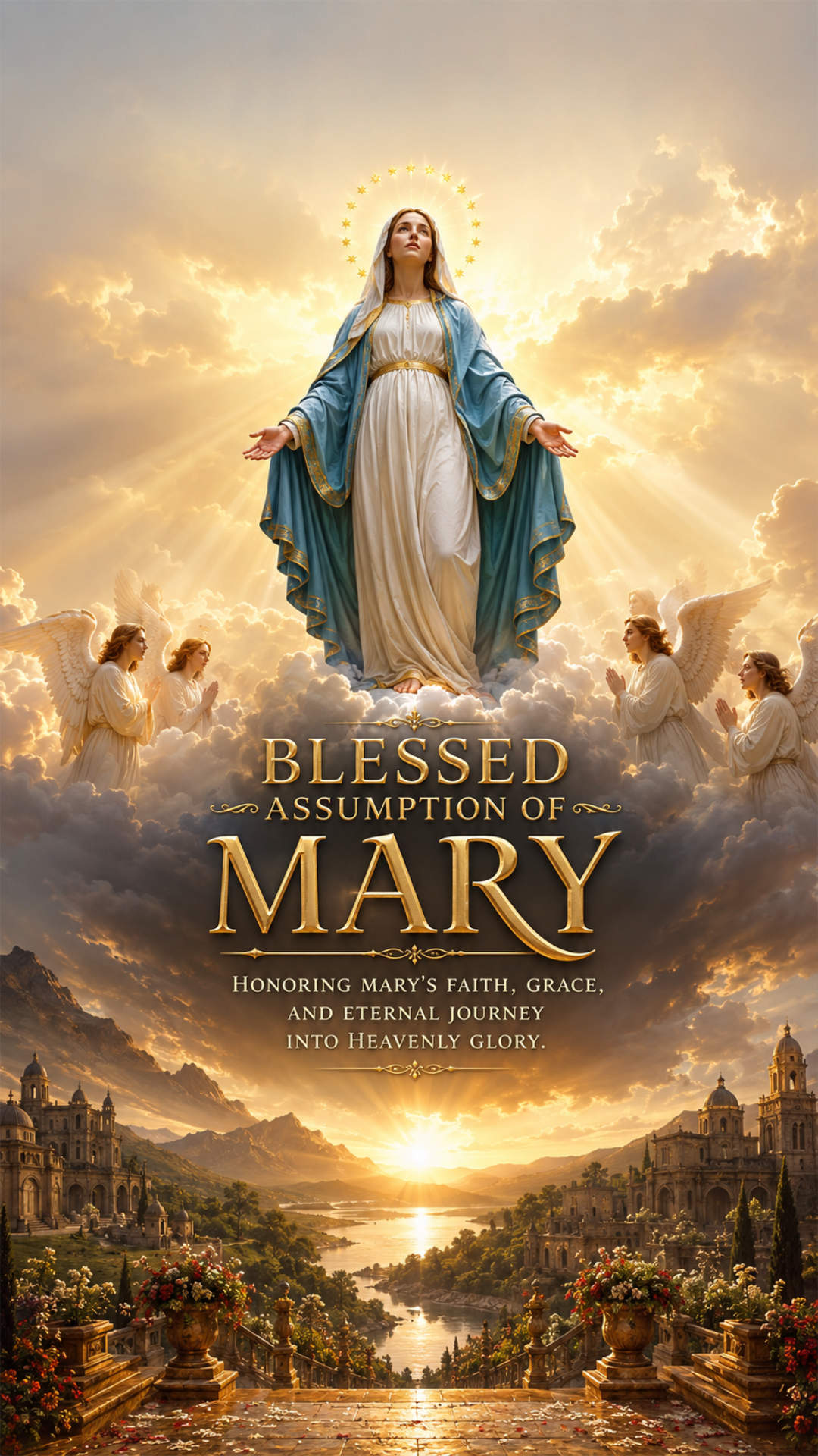 Assumption of Mary - Assumption of Mary Invitation Template by Reel Invite