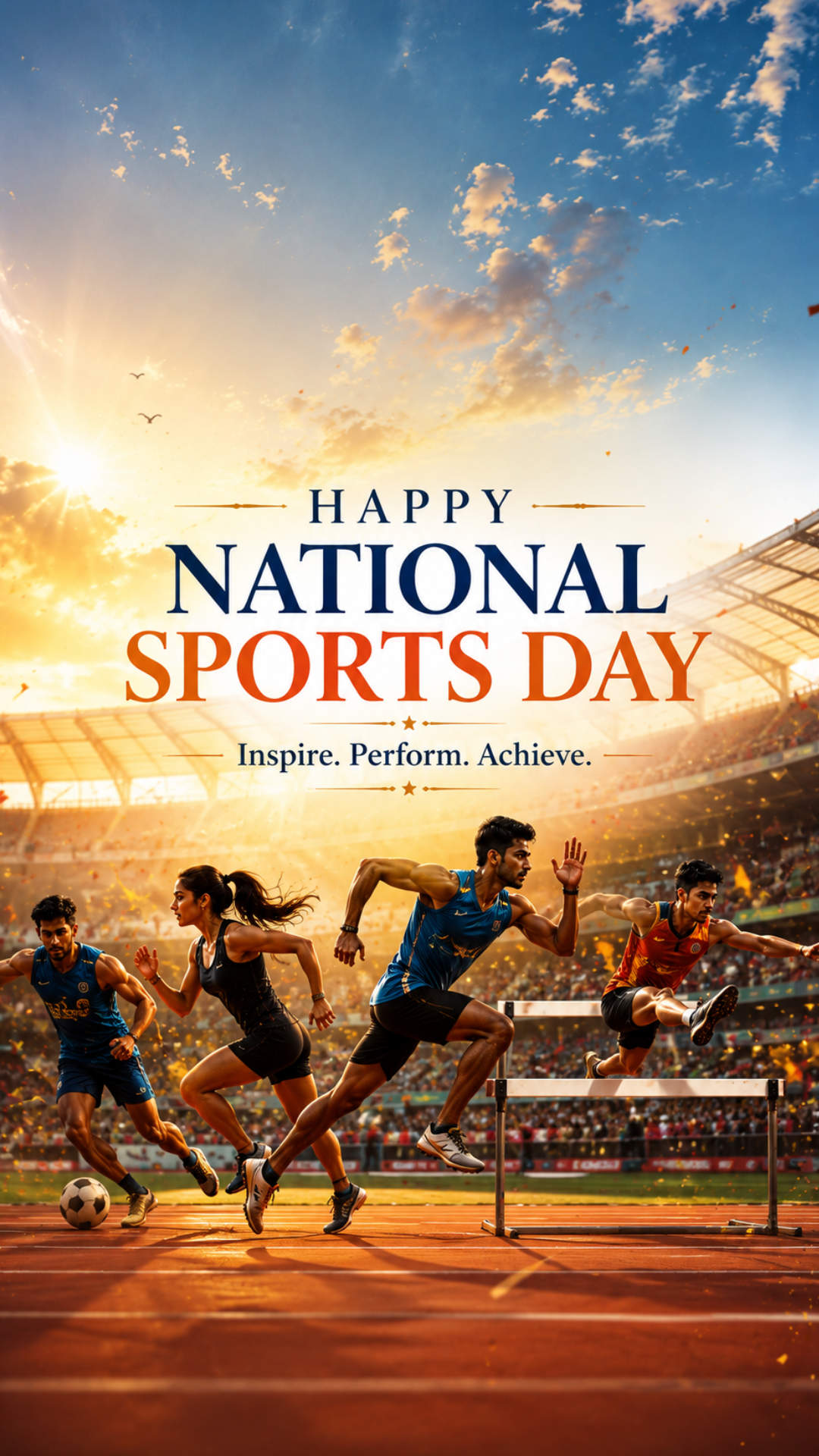 National Sports Day - National Sports Day Invitation Template by Reel Invite