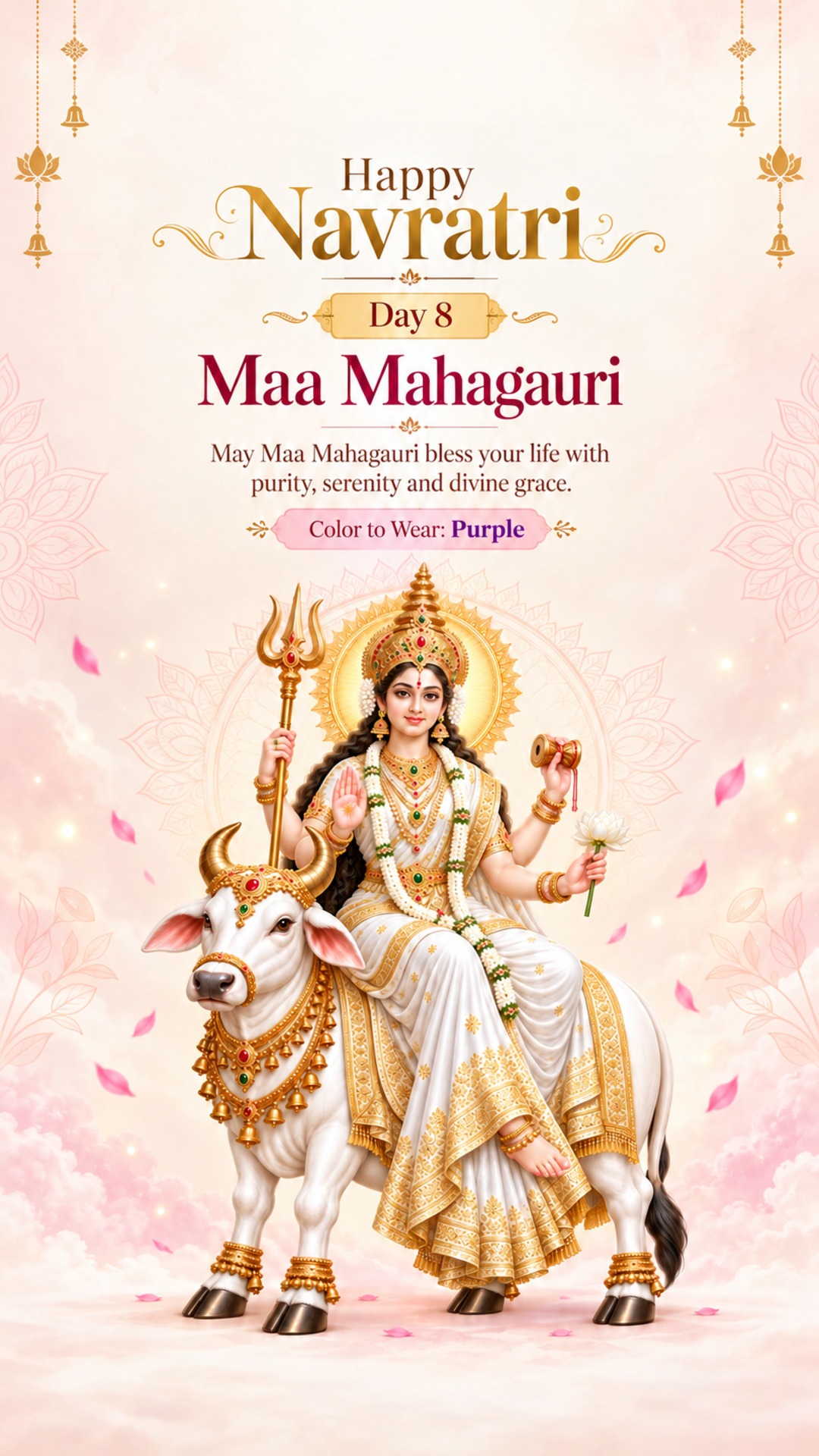 Navratri Day 8 (Mahagauri Puja)