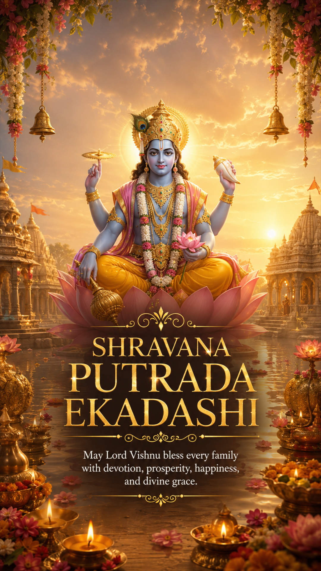 Shravana Putrada Ekadashi - Shravana Putrada Ekadashi Invitation Template by Reel Invite