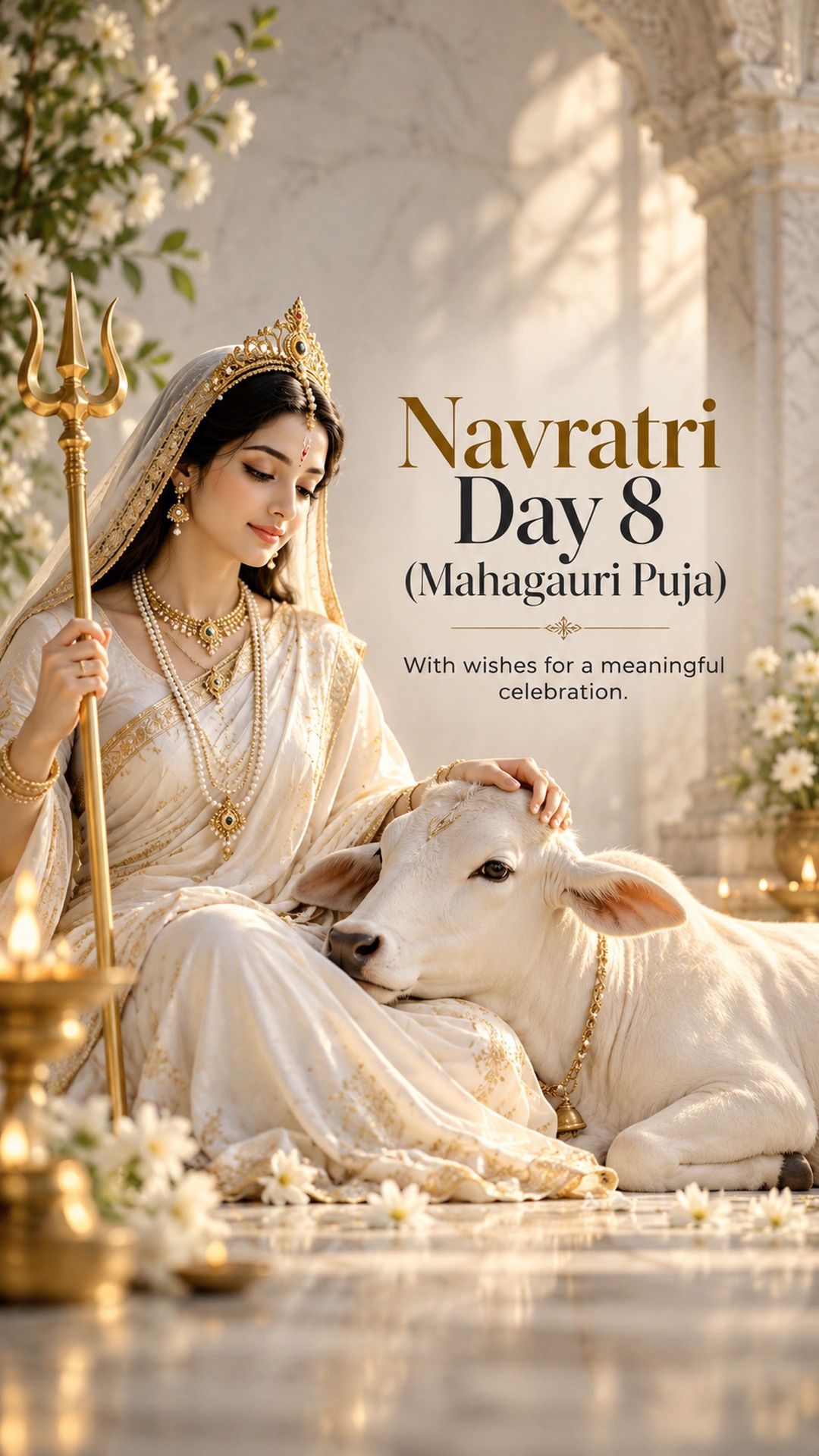 Navratri Day 8 (Mahagauri Puja)